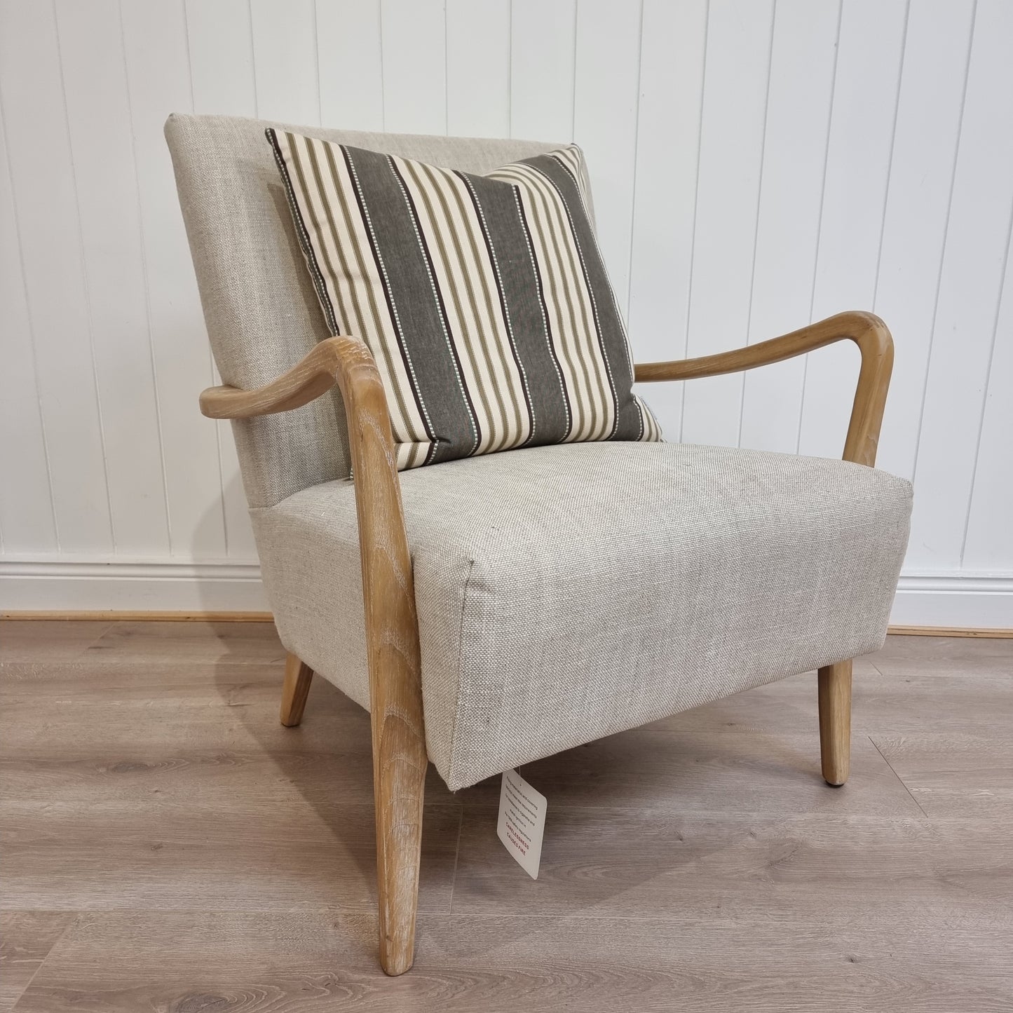 Natural Linen Armchair