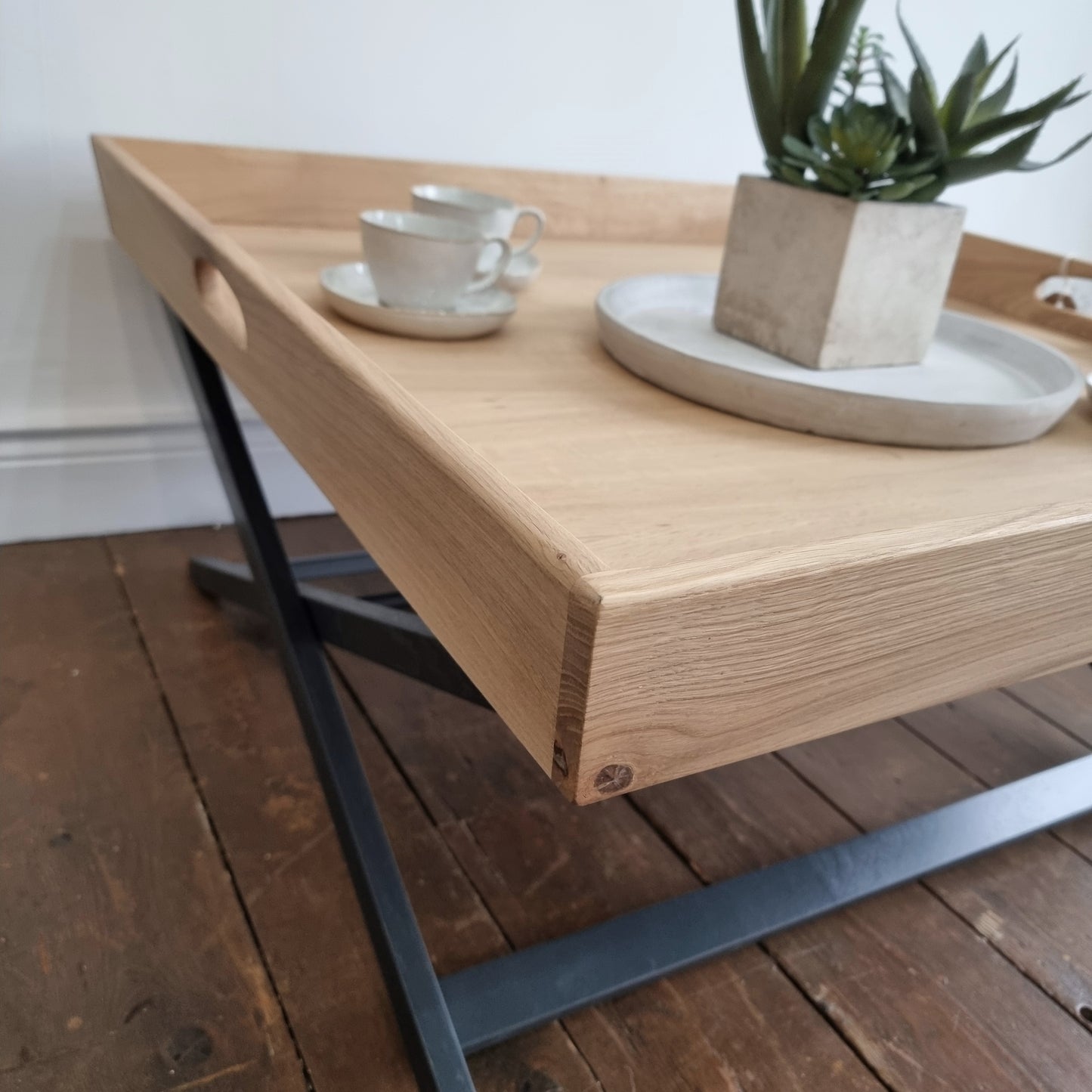 Butlers Square Coffee Table - Carbon/Oak