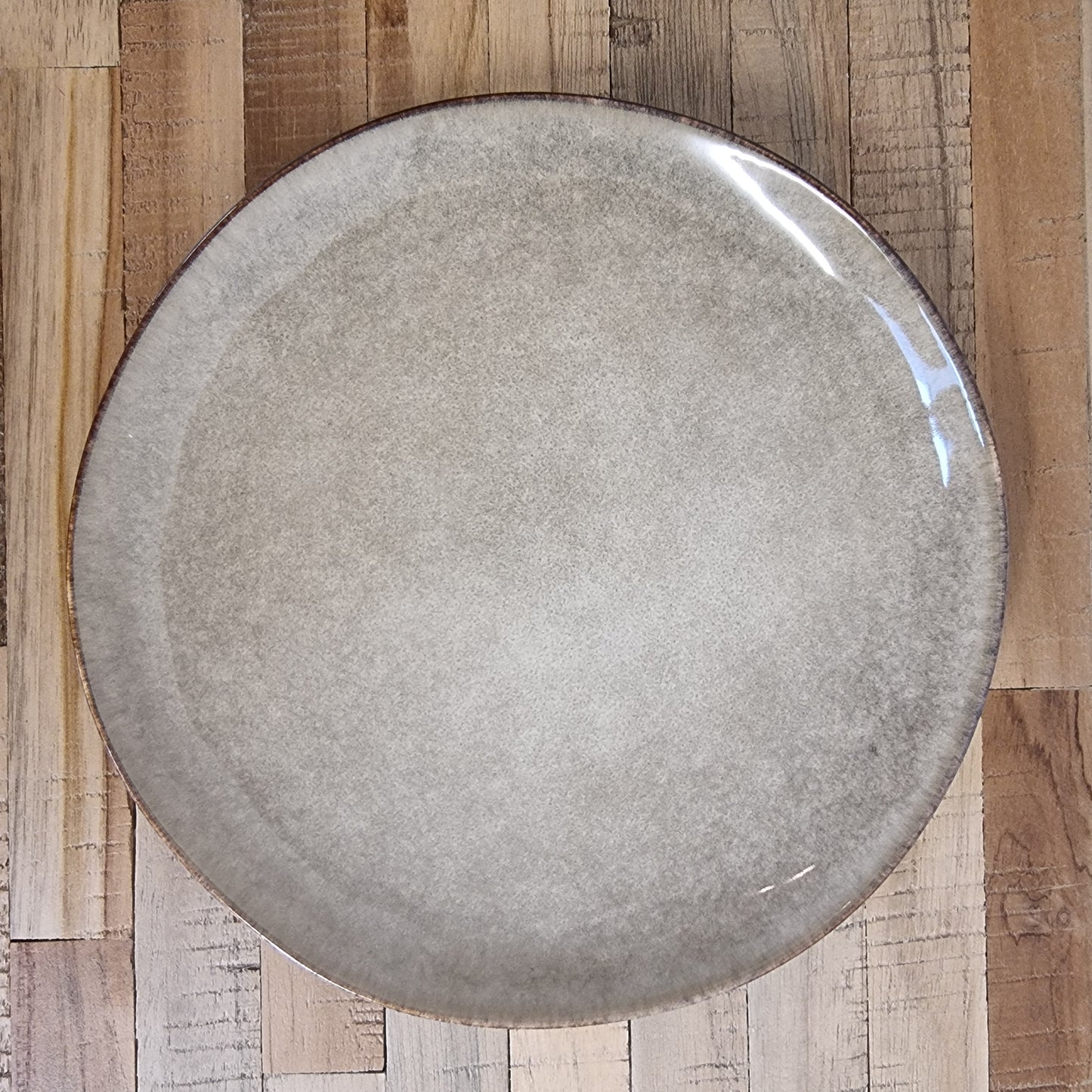 Taupe Reactive Plate Dinner Set