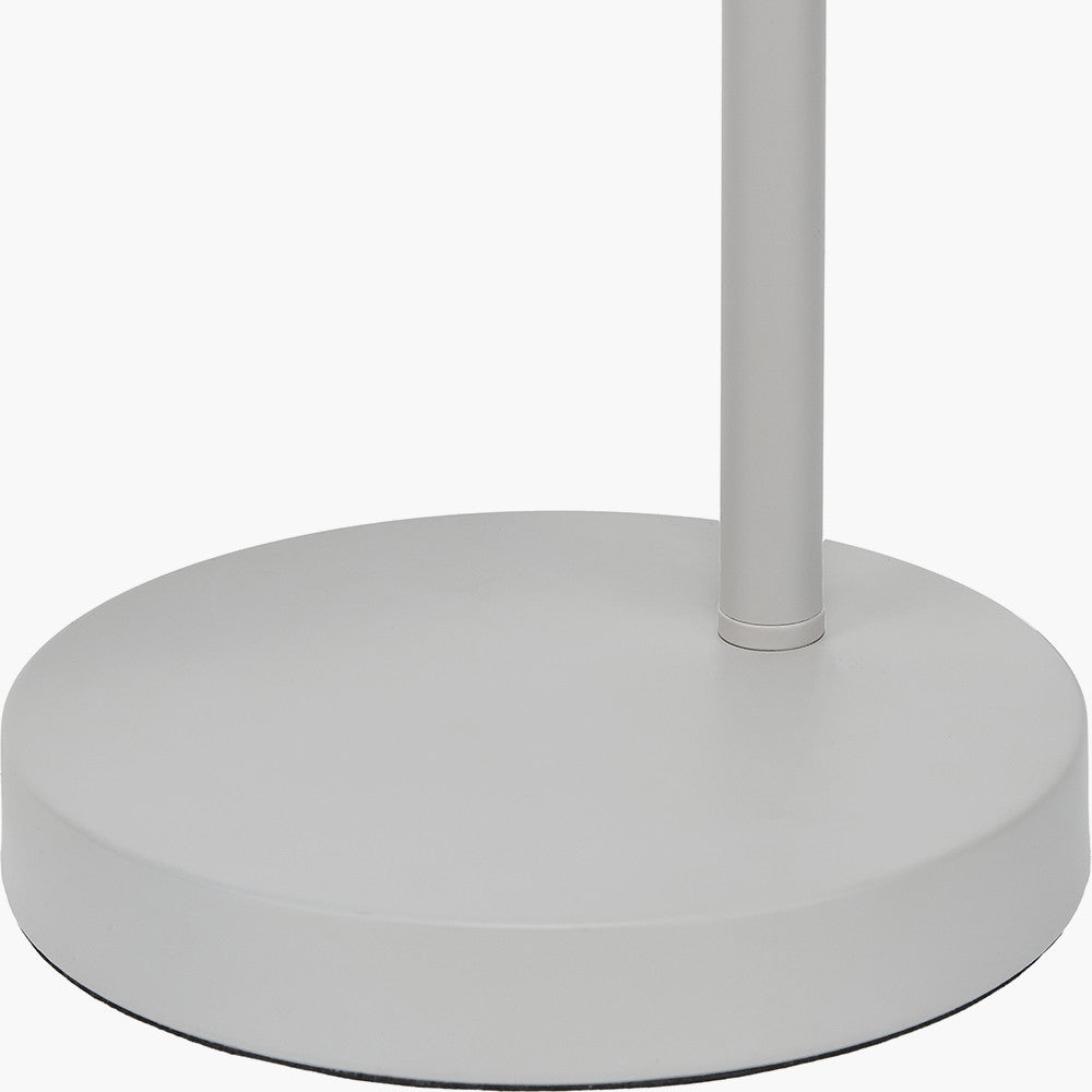 Metal Cloche Headed Table Lamp - Grey