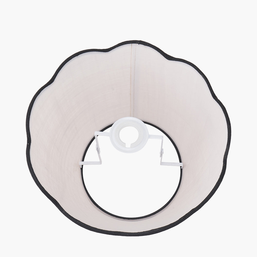 Cream Jute Shade Scalloped Edge (30cm)
