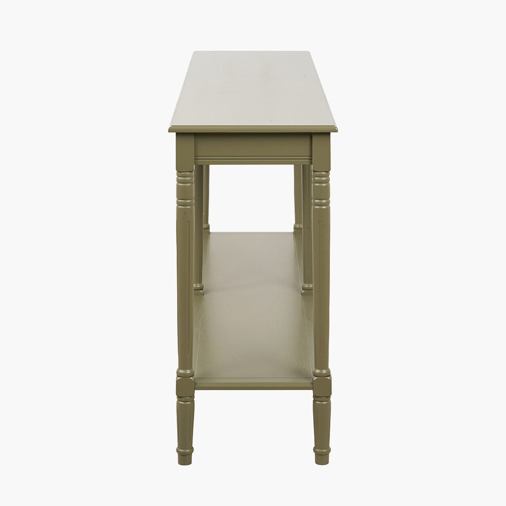 Pine Wood Large Console Table