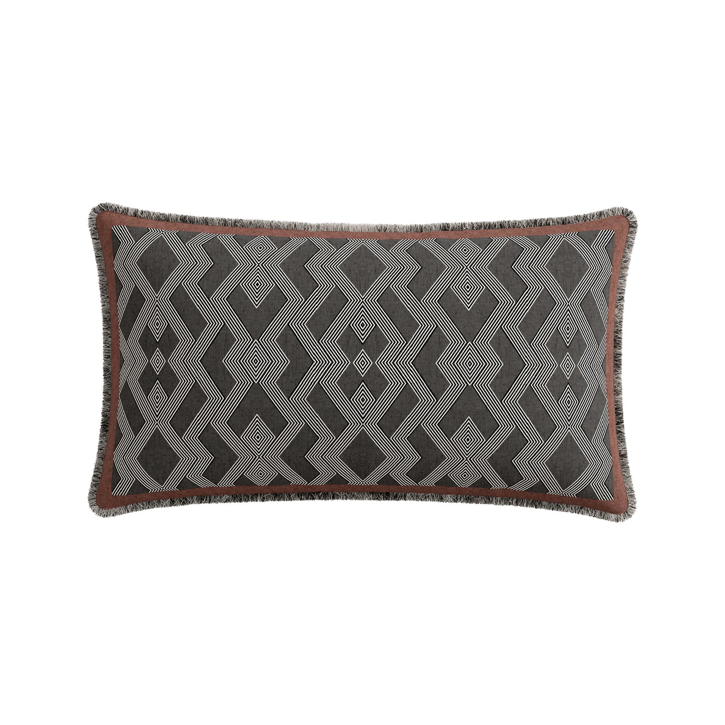 Bedeck of Belfast Siya Cushion (70x40cm) - Grey