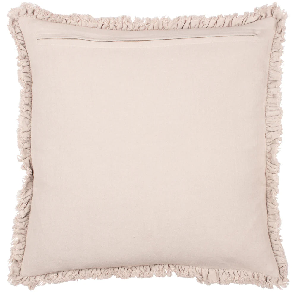 Bertie Washed Cotton Velvet Cushion Cover - Natural