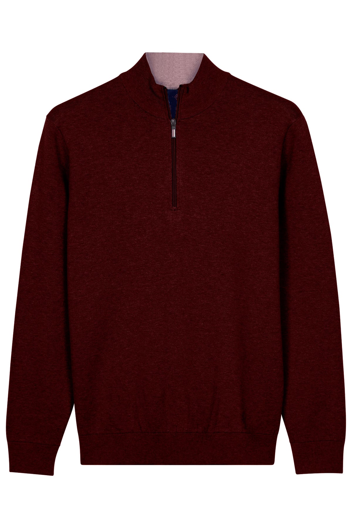 Baileys Quarter Zip Knitwear - Port Red