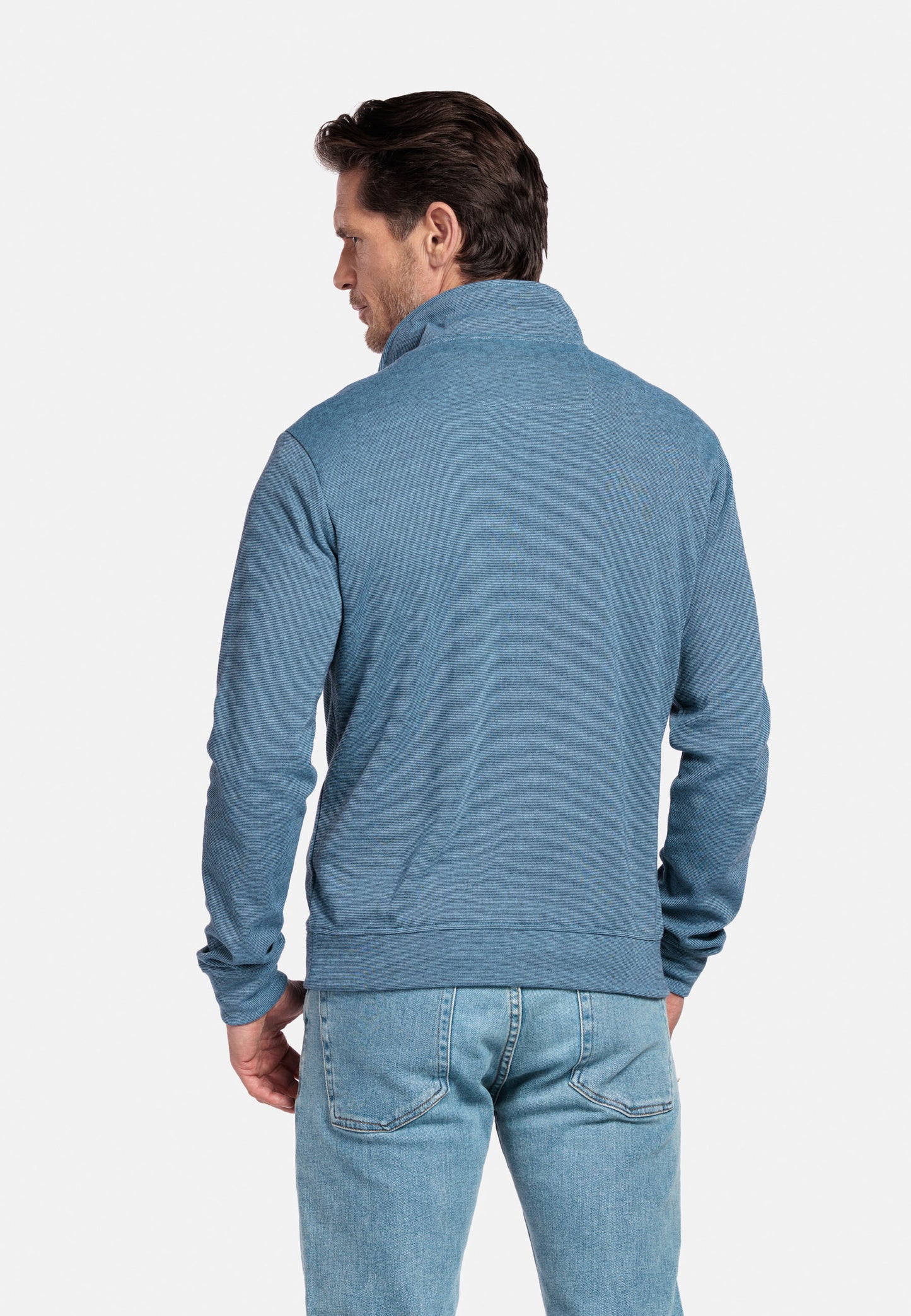 Baileys Quarter Zip Sweatshirt - Indigo Blue