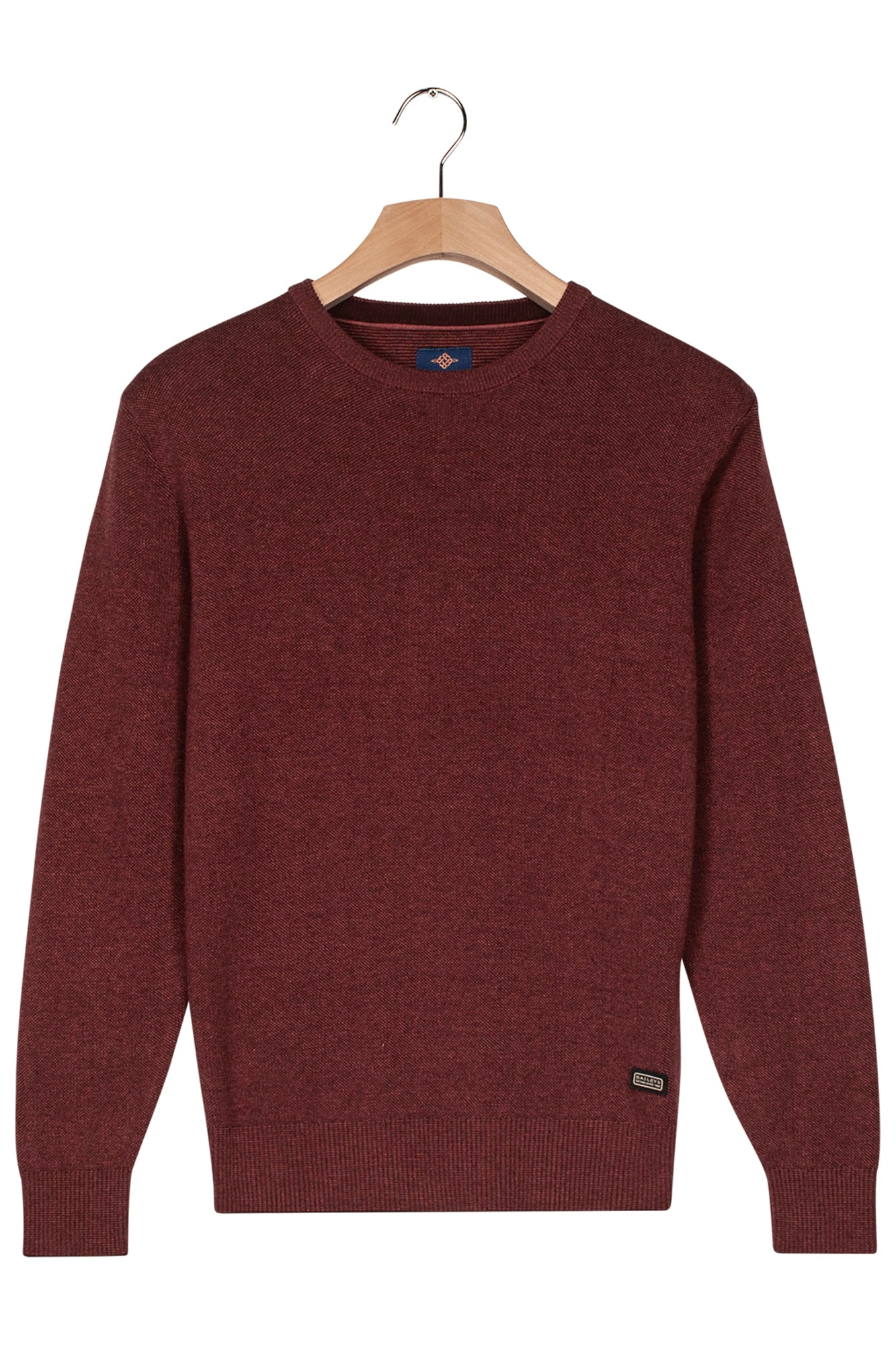 Baileys Round Neck Knitwear - Mauve Melange