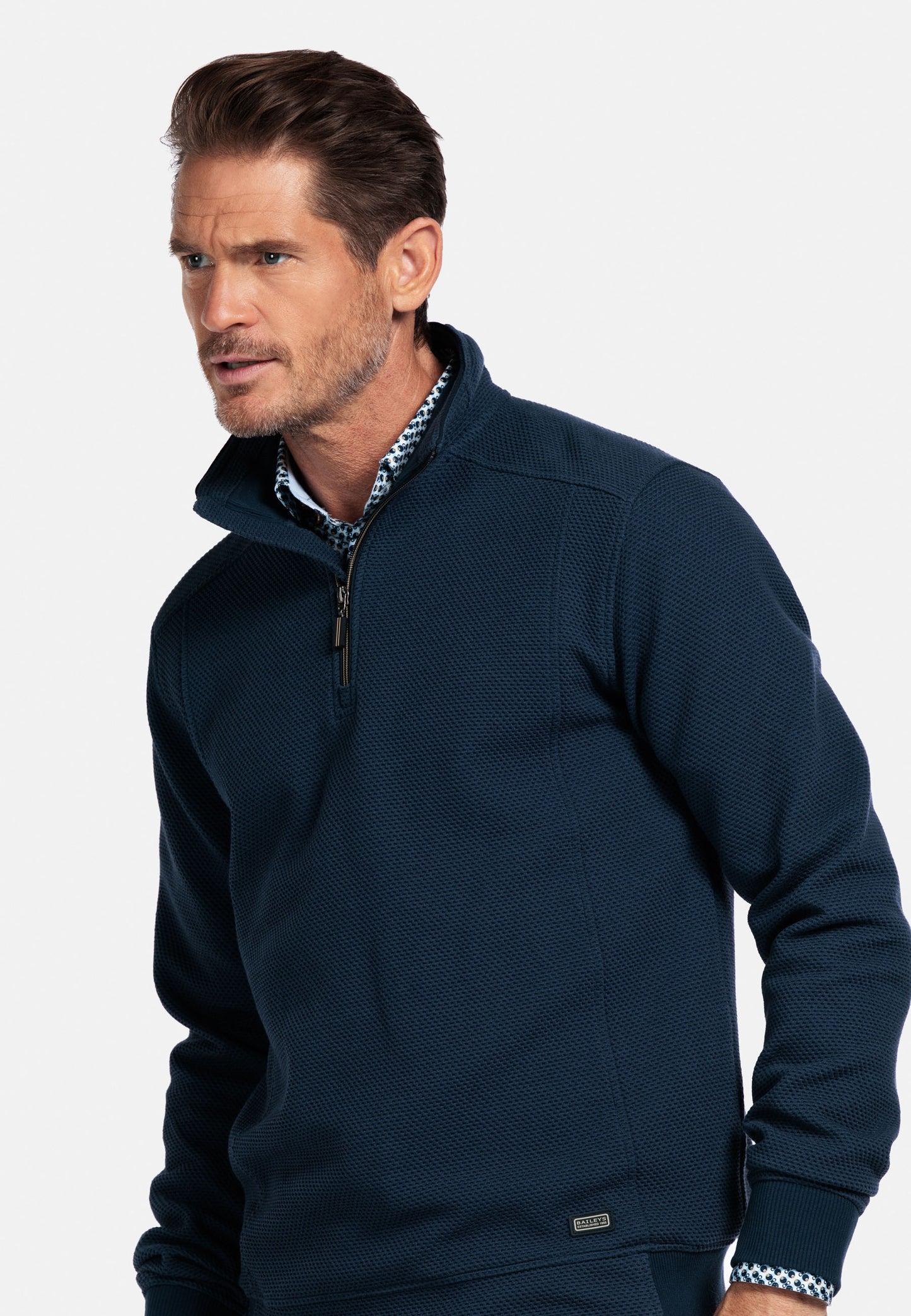 Baileys Half-Zip Sweatshirt - Dark Denim