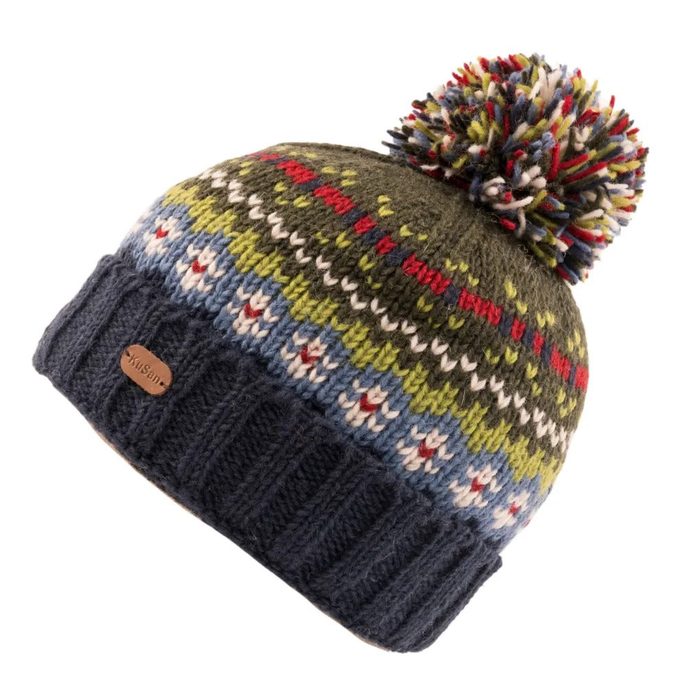 Kusan Bobble Hat - Blue/Green