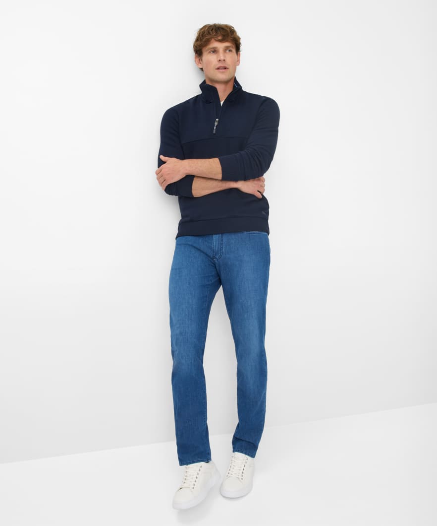Brax Quarter Zip Sweatshirt - Navy