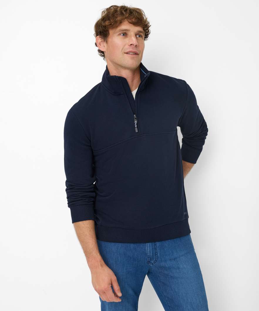 Brax Quarter Zip Sweatshirt - Navy