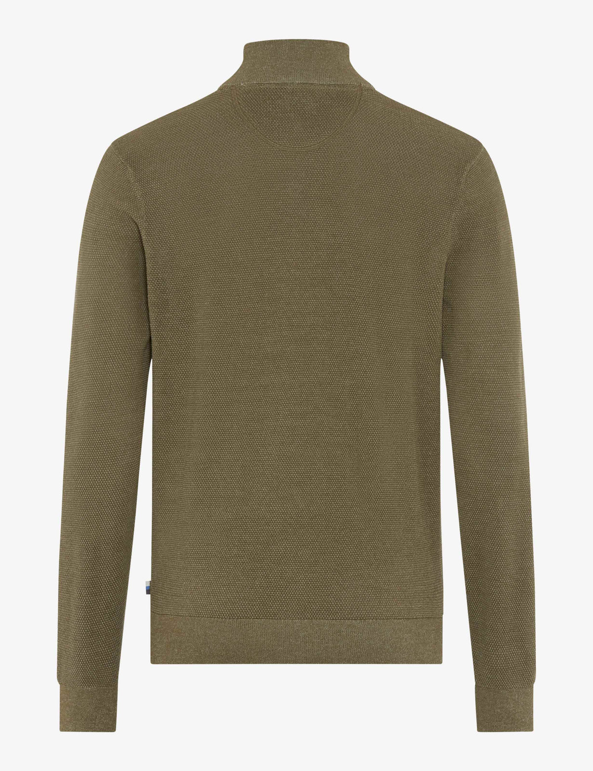 Brax Quarter Zip Knitwear - Steffen - Brown