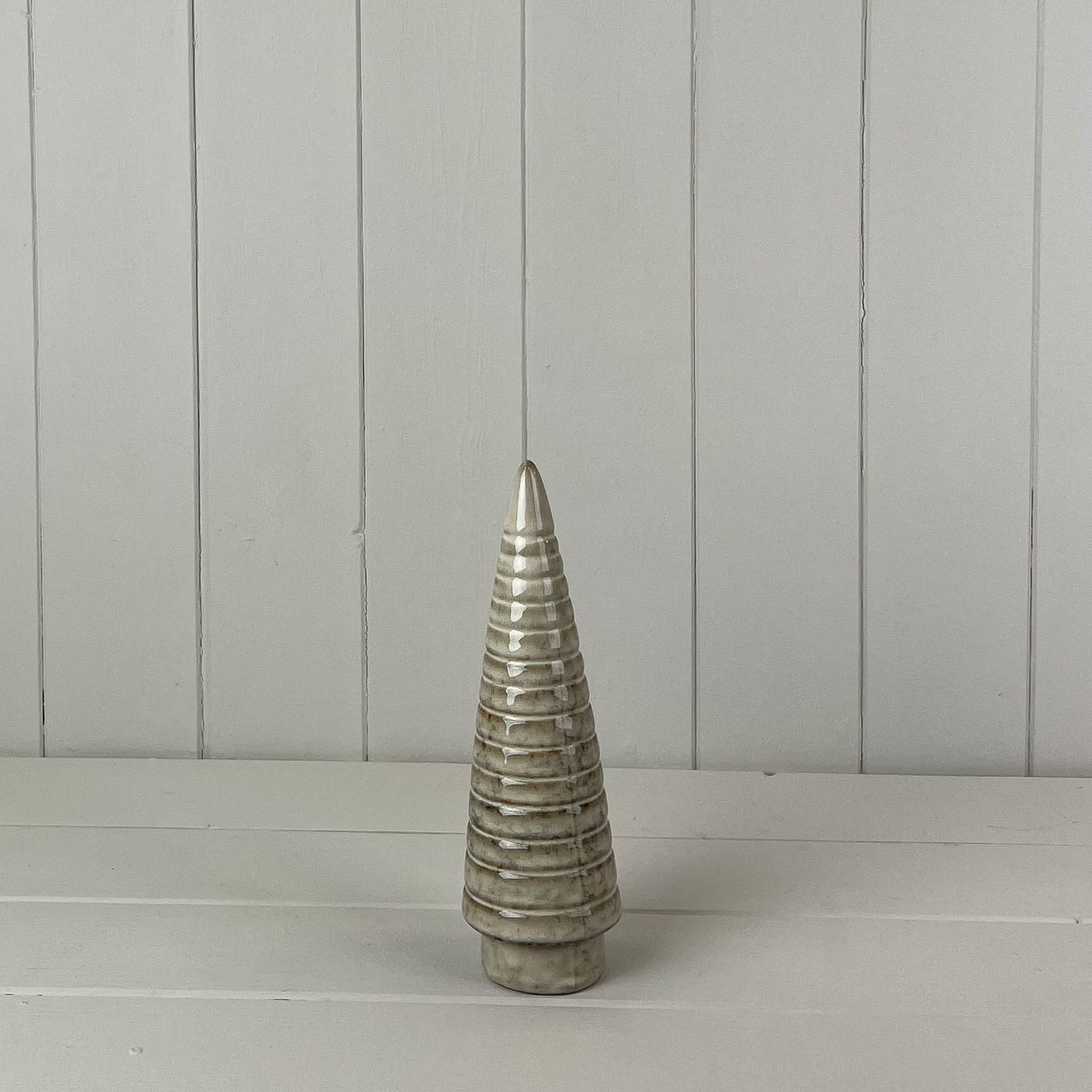 Beige Mottle Ceramic Tree Decoration (Large)