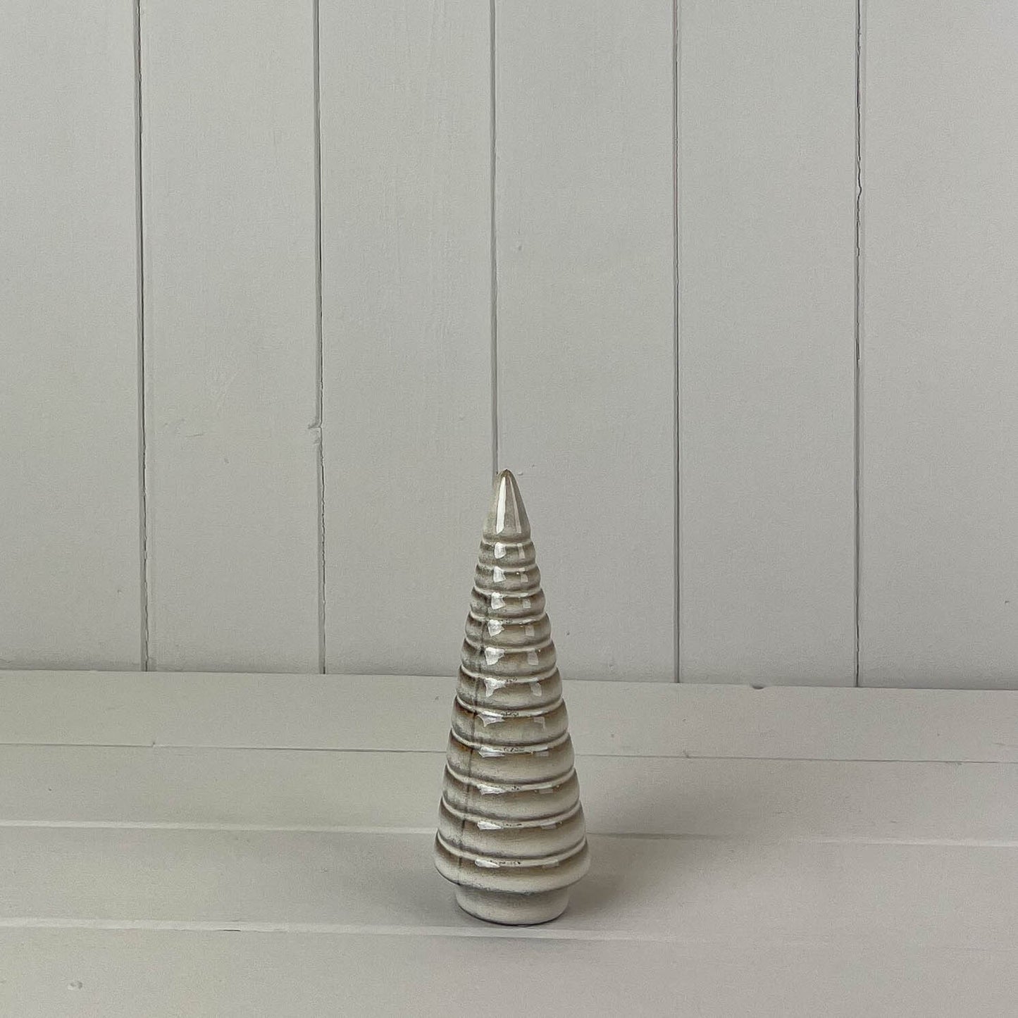 Beige Mottle Ceramic Tree Decoration (Medium)