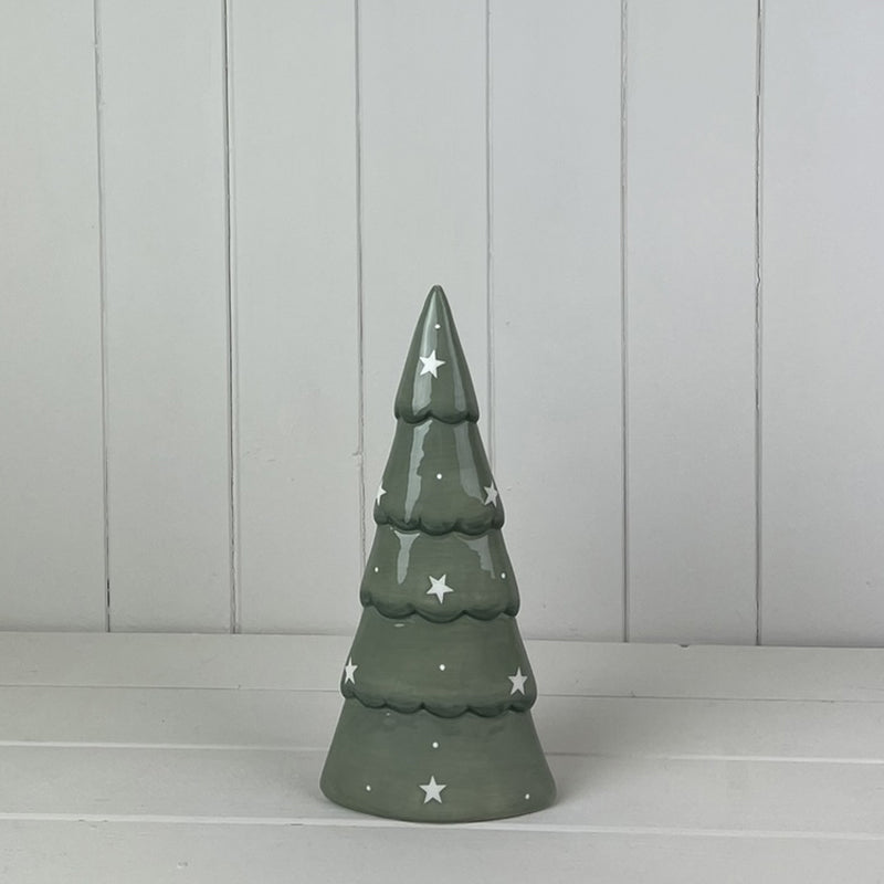 Light Green Ceramic Tree Decoration (20cm)
