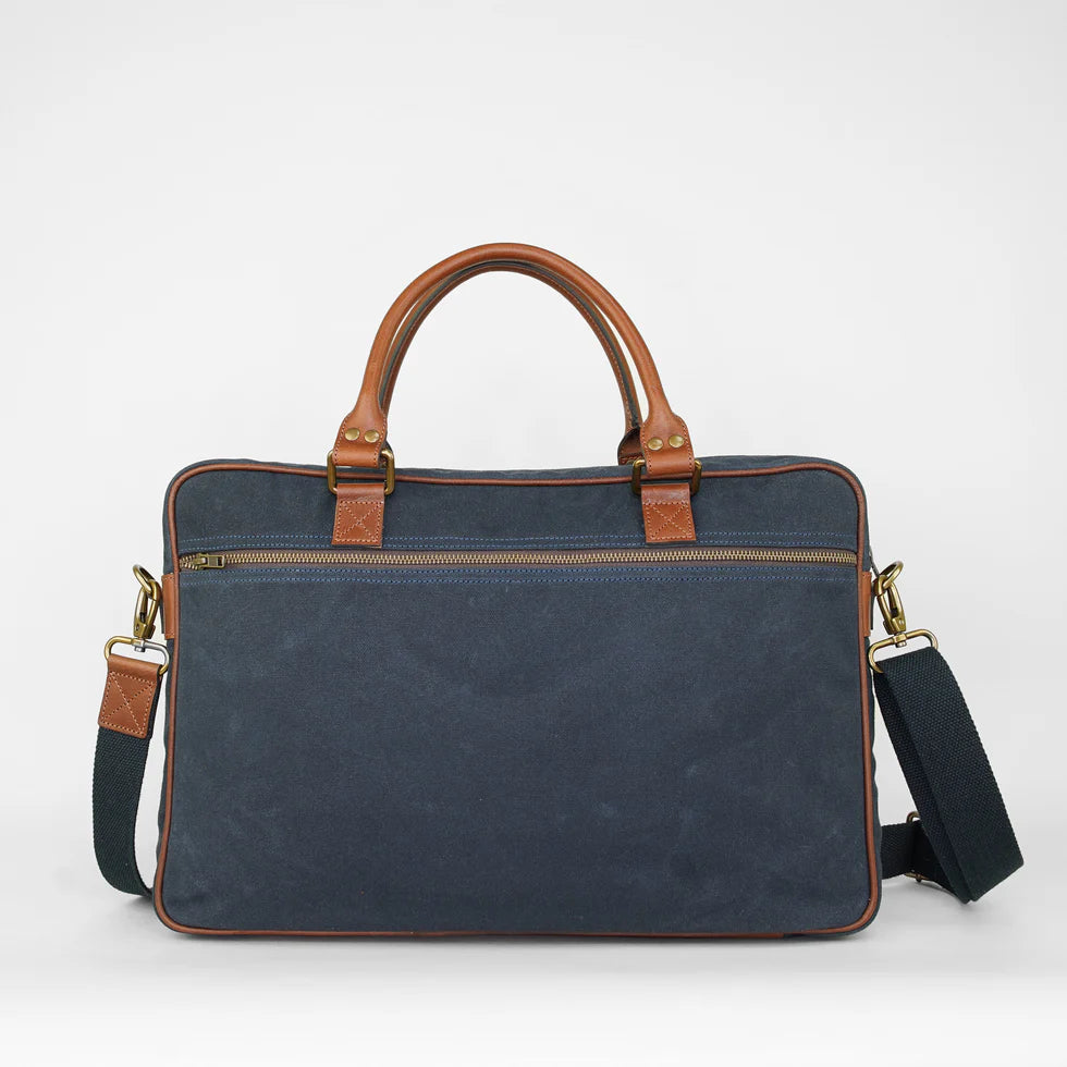Canvas Briefcase - Navy