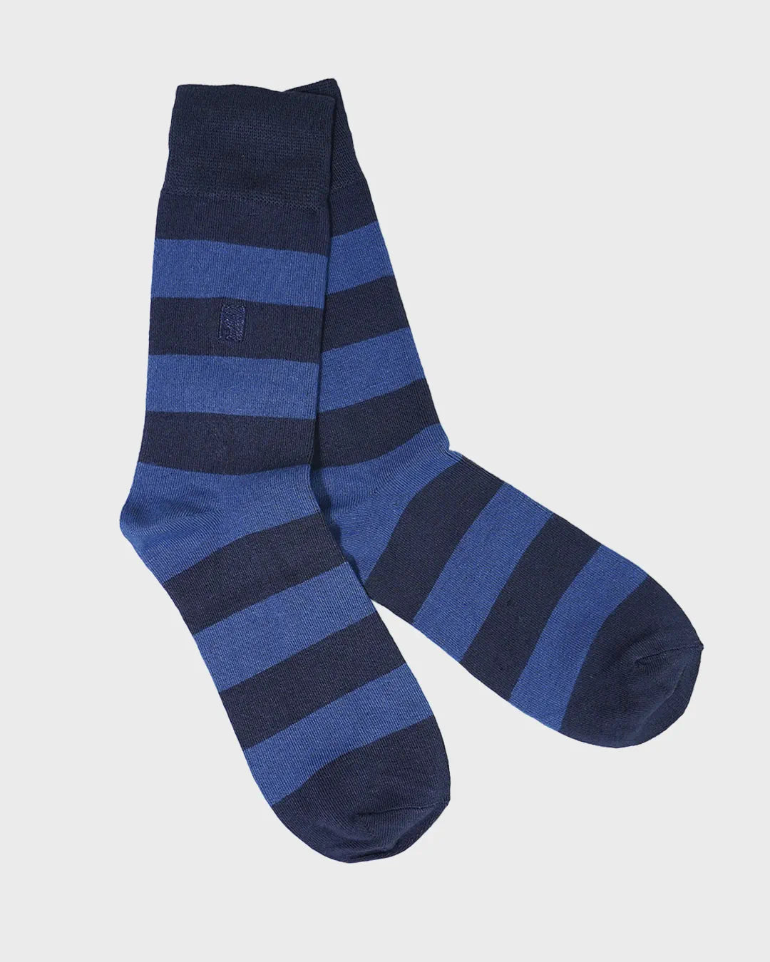 County Stripe Bamboo Sock (Blue) (Size 9-11)