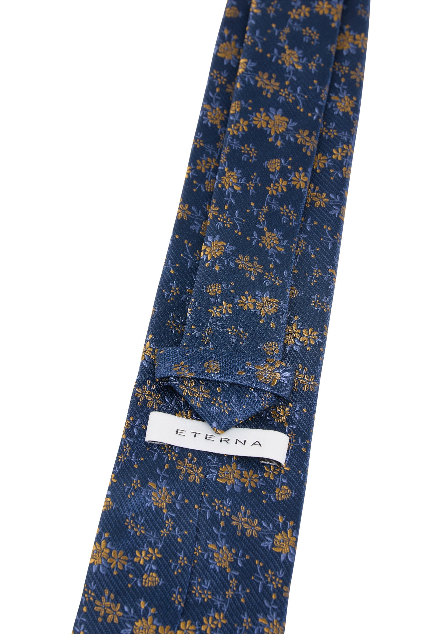 Eterna Silk Tie - Flowers - Ochre