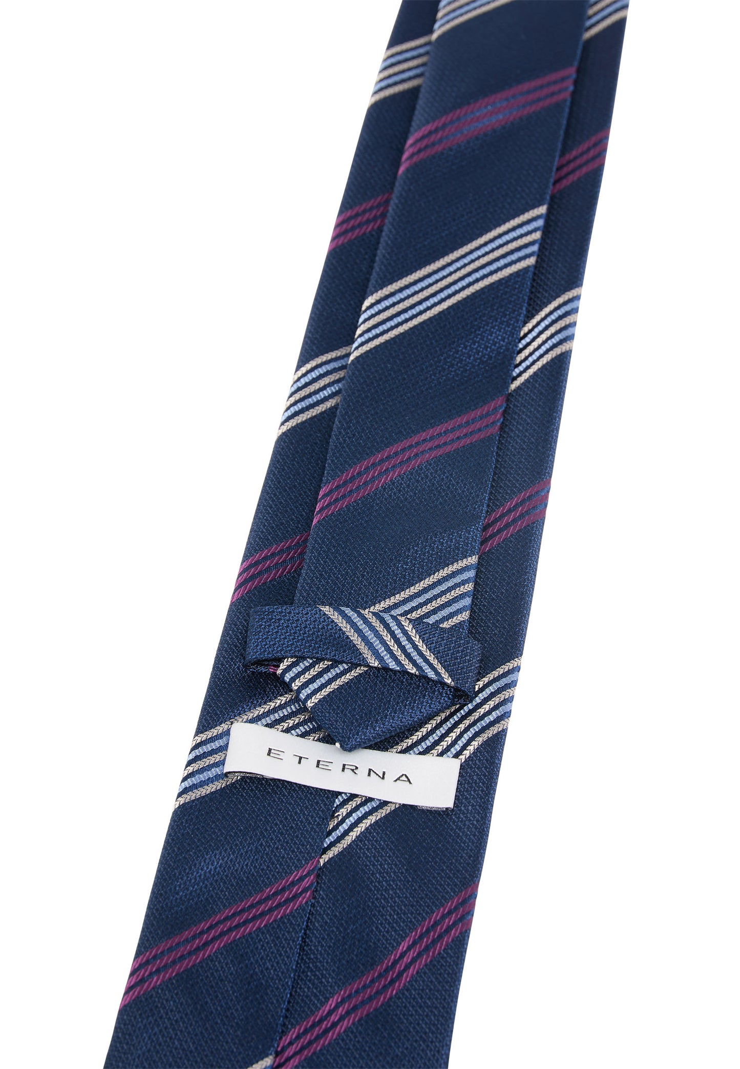 Eterna Silk Tie - Stripe - Violet