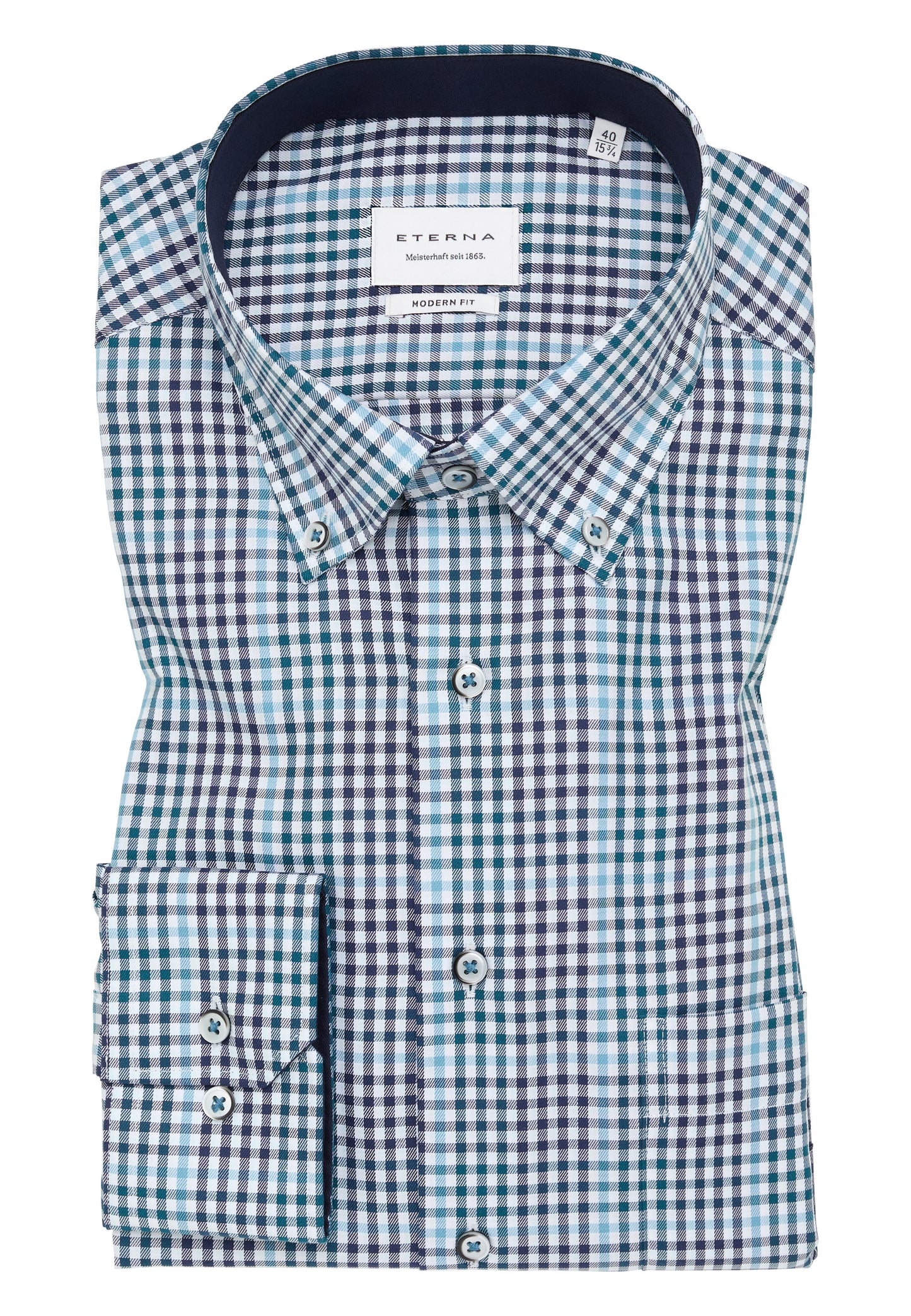 Eterna Modern Fit Shirt (4205/63) - Petrol