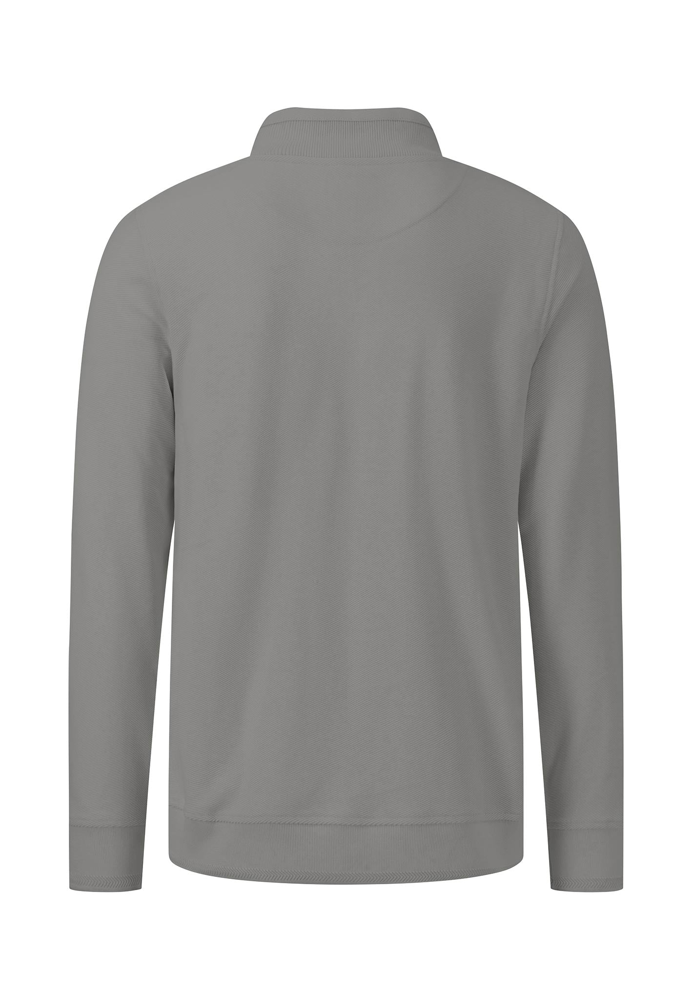Fynch Hatton Quarter Zip Sweatshirt - Cool Grey