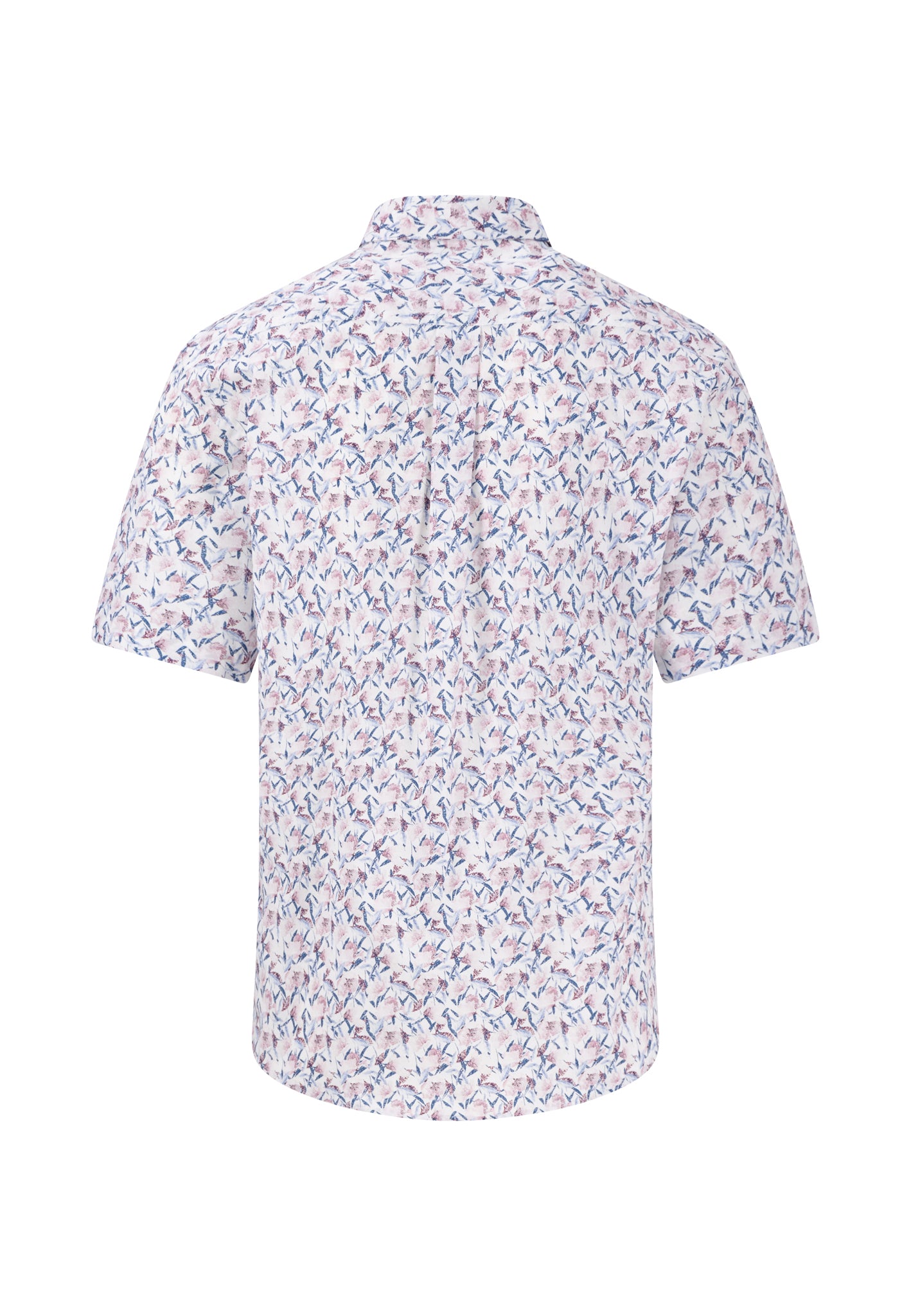 Fynch Hatton Short Sleeve Shirt - Premium Flower Print - Peony