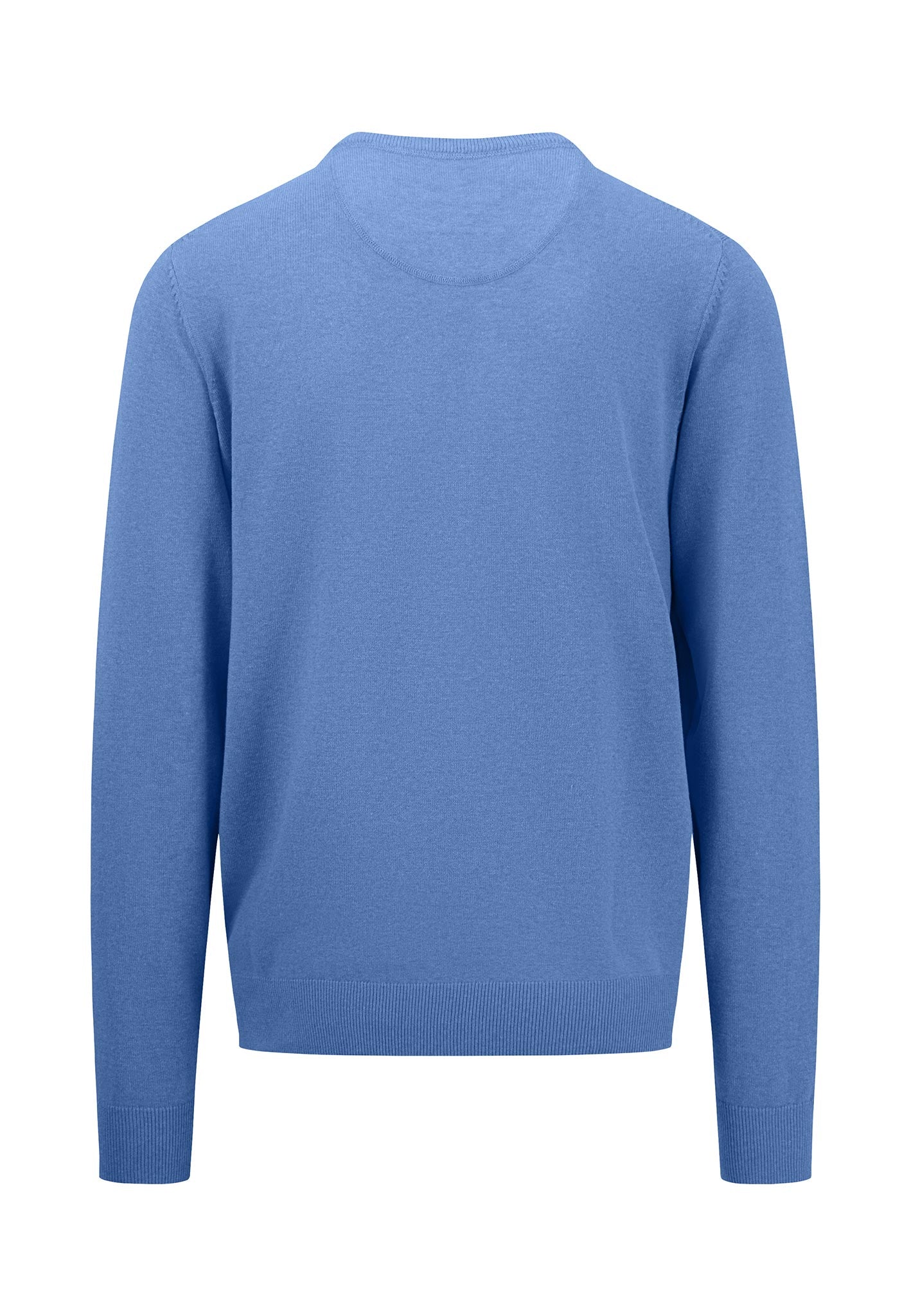 Fynch Hatton Round Neck Knitwear - Crystal Blue