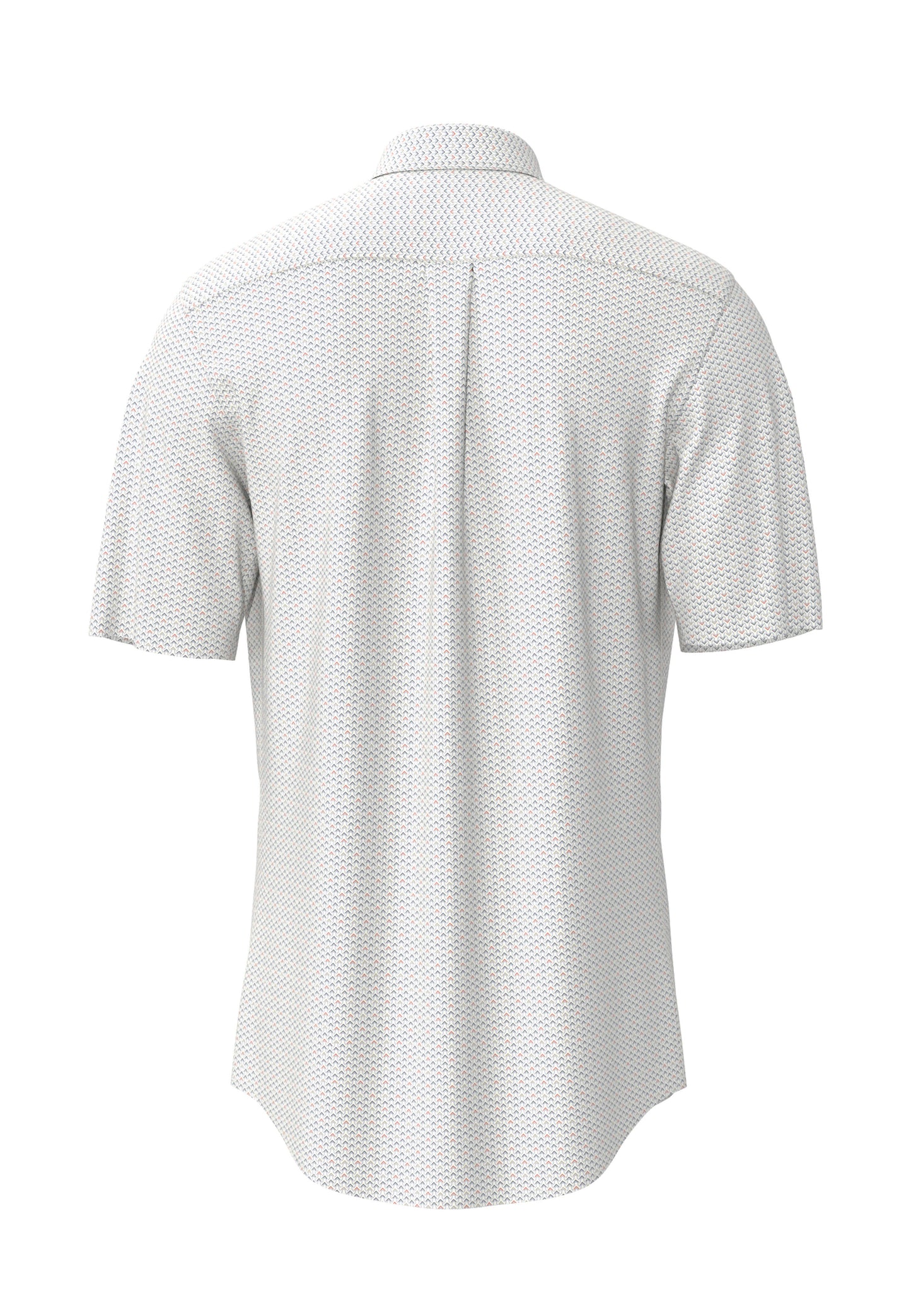 Fynch Hatton Short Sleeve Shirt - Graphic Print - Spicy Red