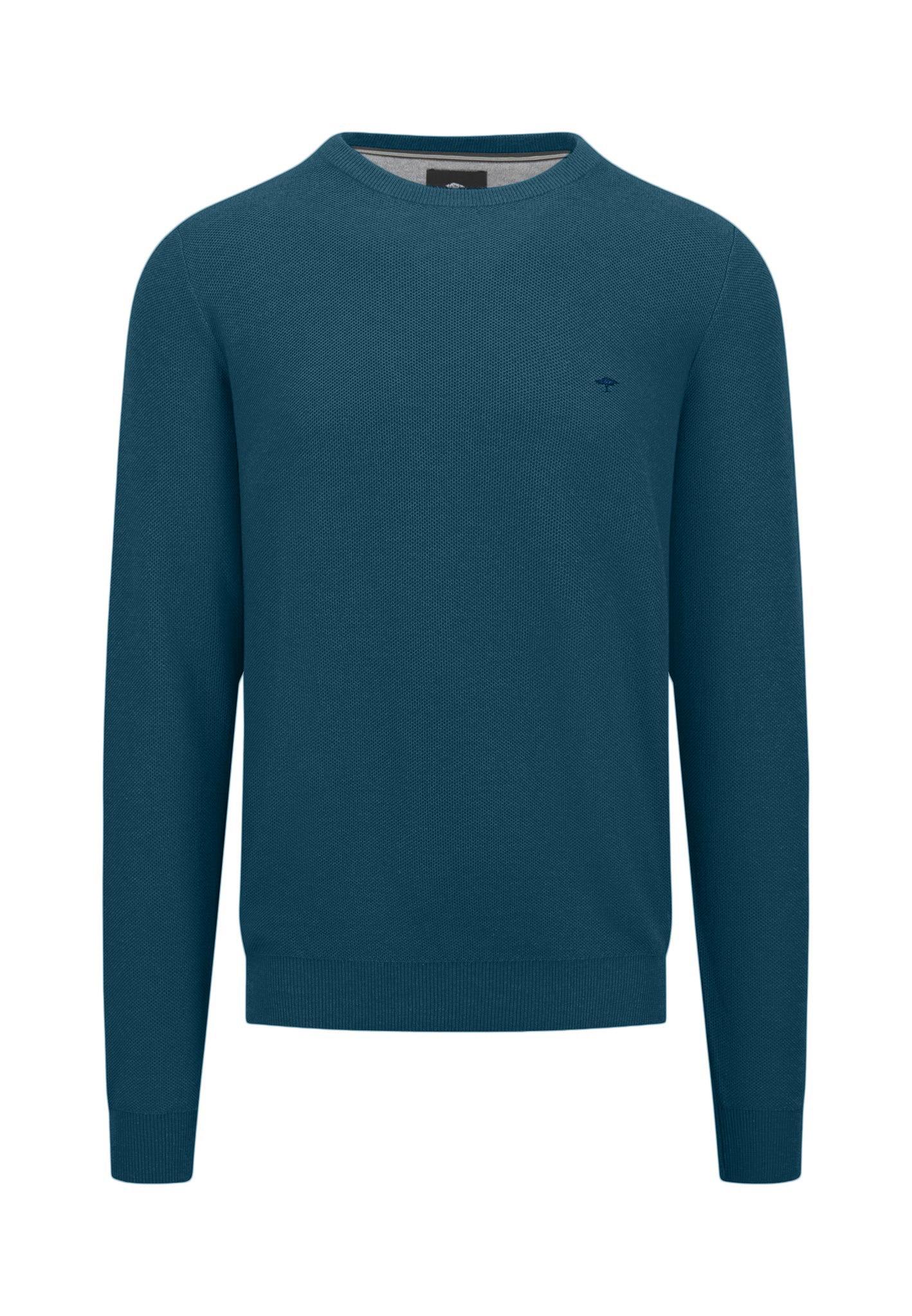 Fynch Hatton Round Neck Knitwear - Dark Teal