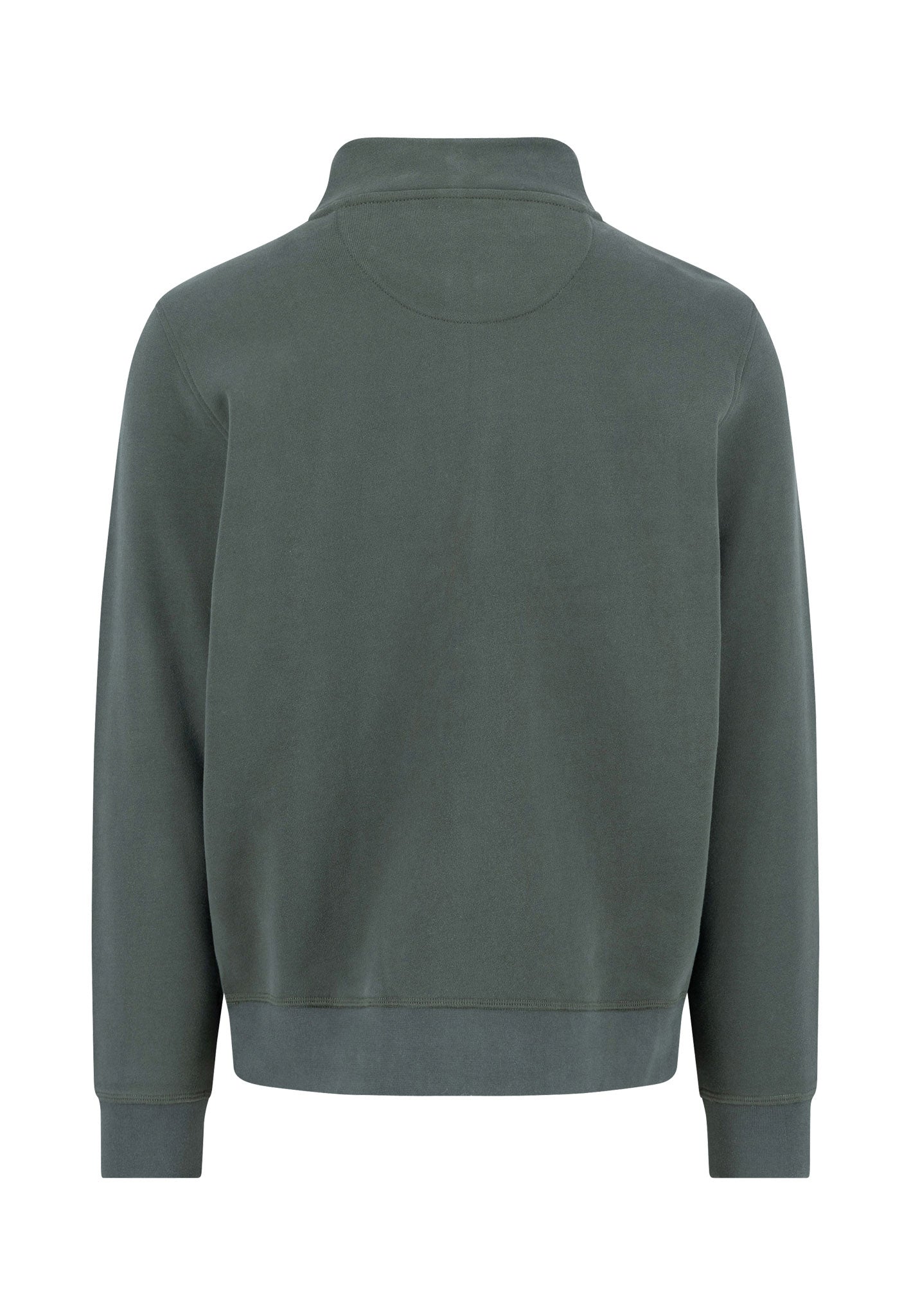 Fynch Hatton Quarter Zip Sweatshirt - Dark Ivy