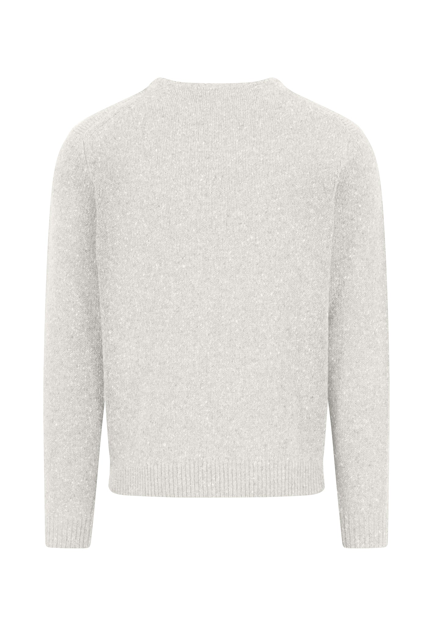 Fynch Hatton Round Neck Knitwear - Donegal - Winter White