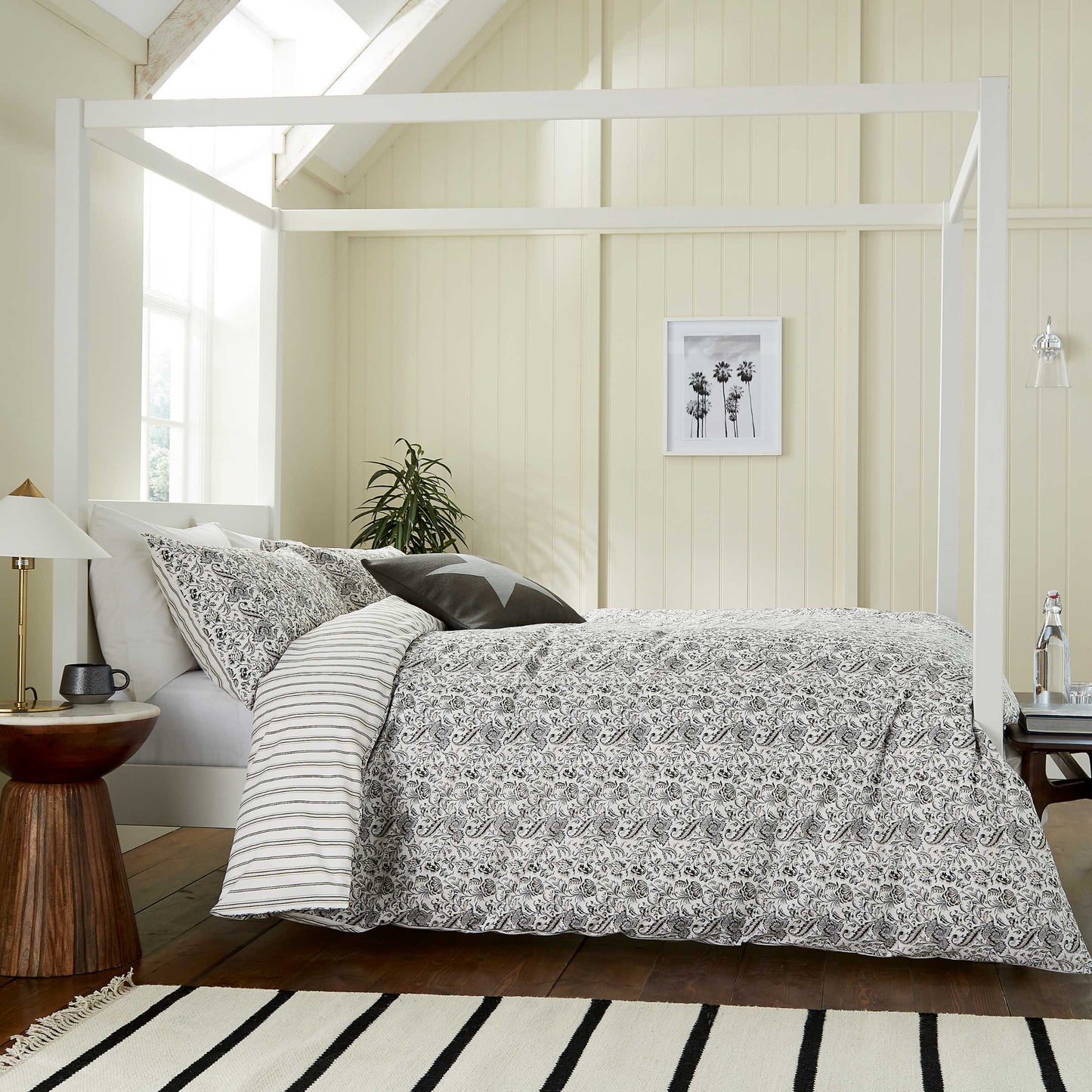 Helena Springfield Long Island Byron Cover Set - Grey & Linen