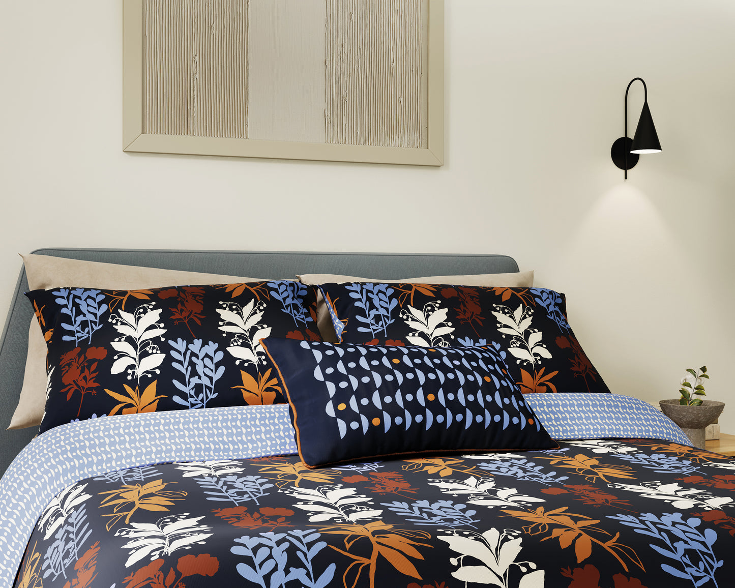 Frey Duvet Cover Set - Periwinkle Blues - Single