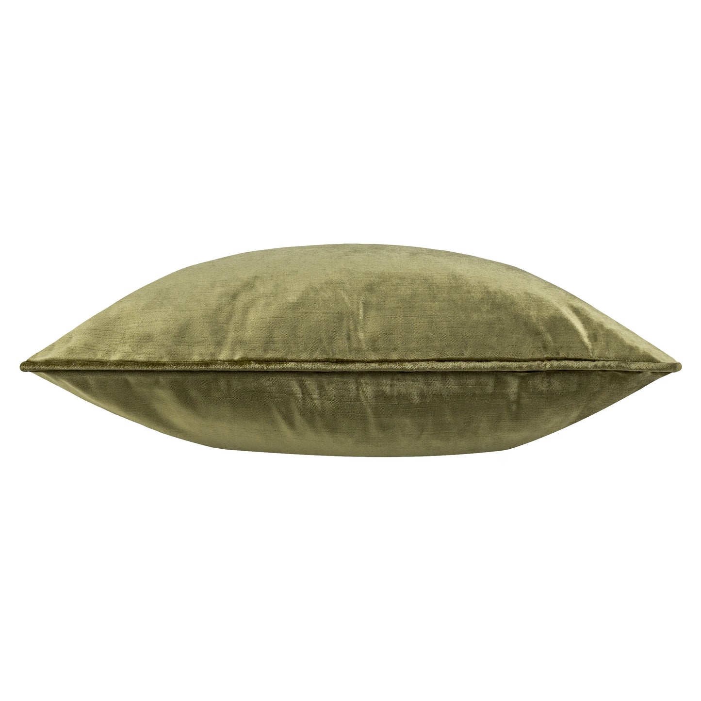 Luxe Velvet Piped Cushion Cover - Olive
