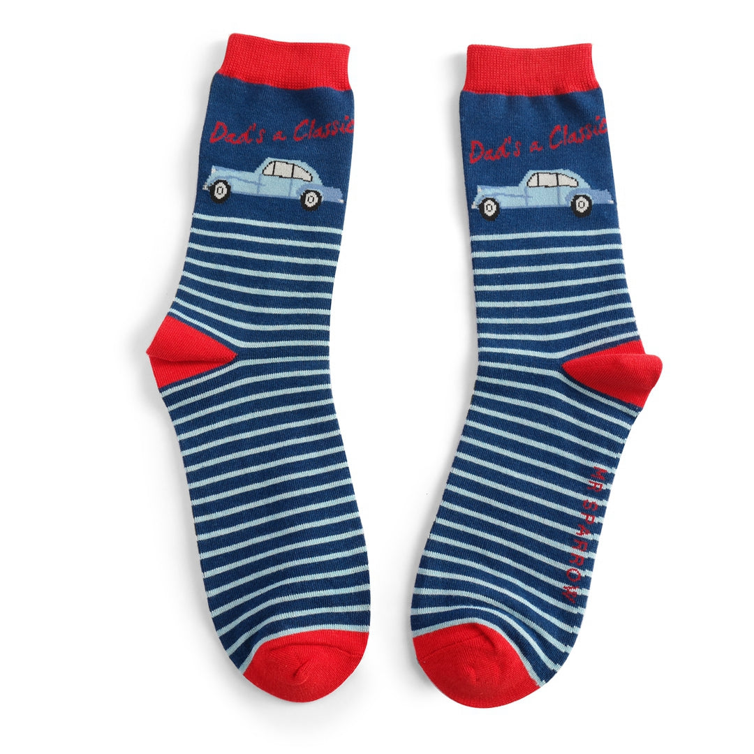 Mr Sparrow Dad's A Classic Socks - Navy