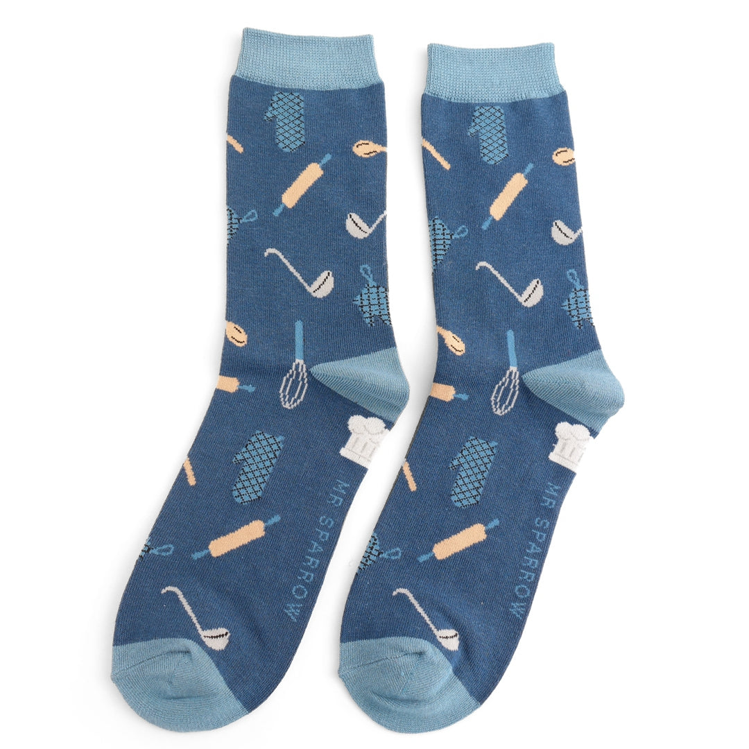 Mr Sparrow Chef Socks - Navy
