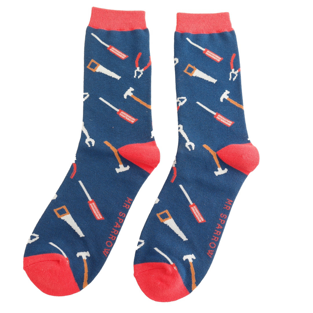 Mr Sparrow Tools Socks - Navy