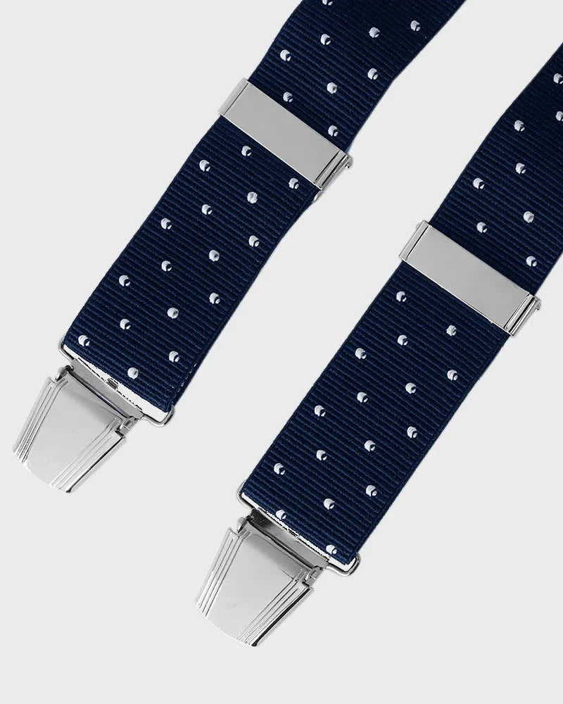 Sophos Braces 35mm Polka Dot - Navy
