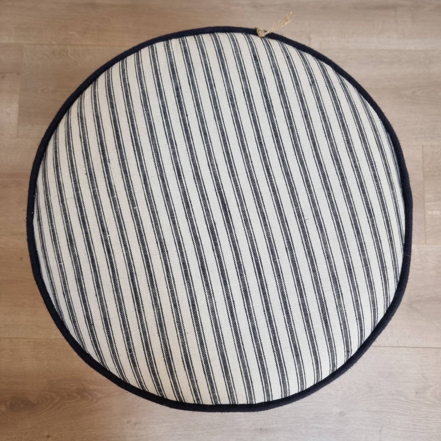 Round Stool - Navy Stripe