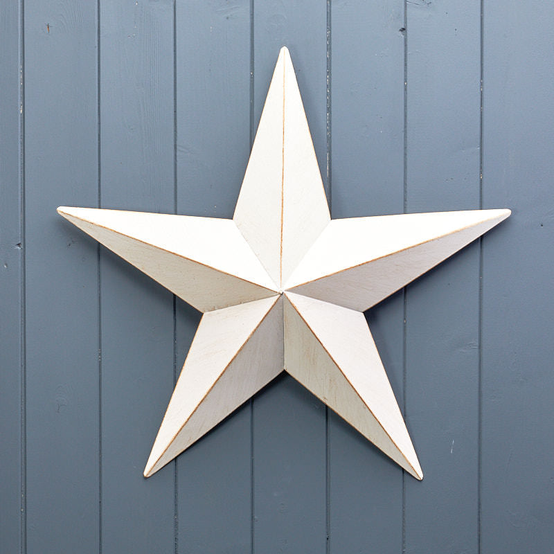 White Metal Star Decorations (Large)
