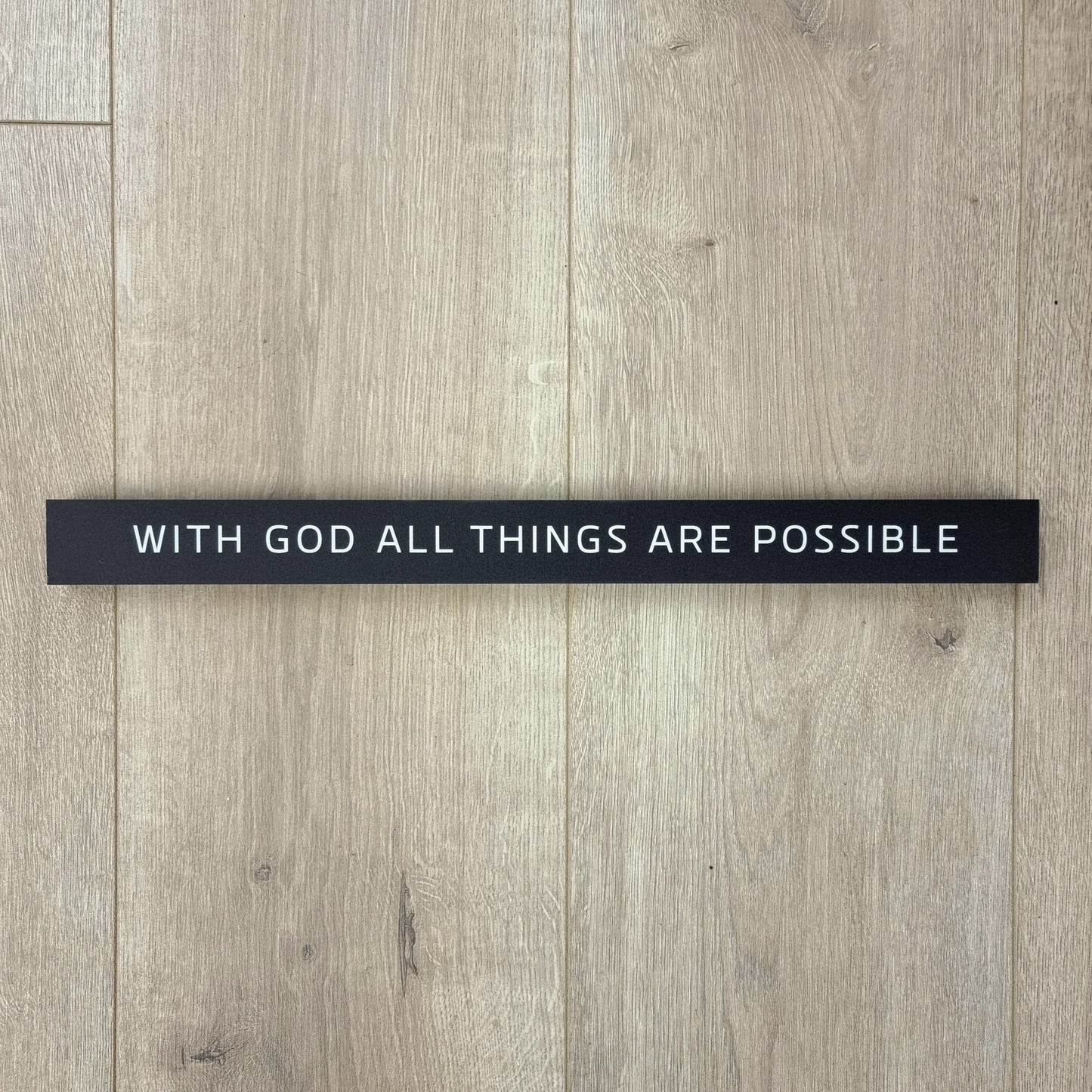 With God All Things Are Possible