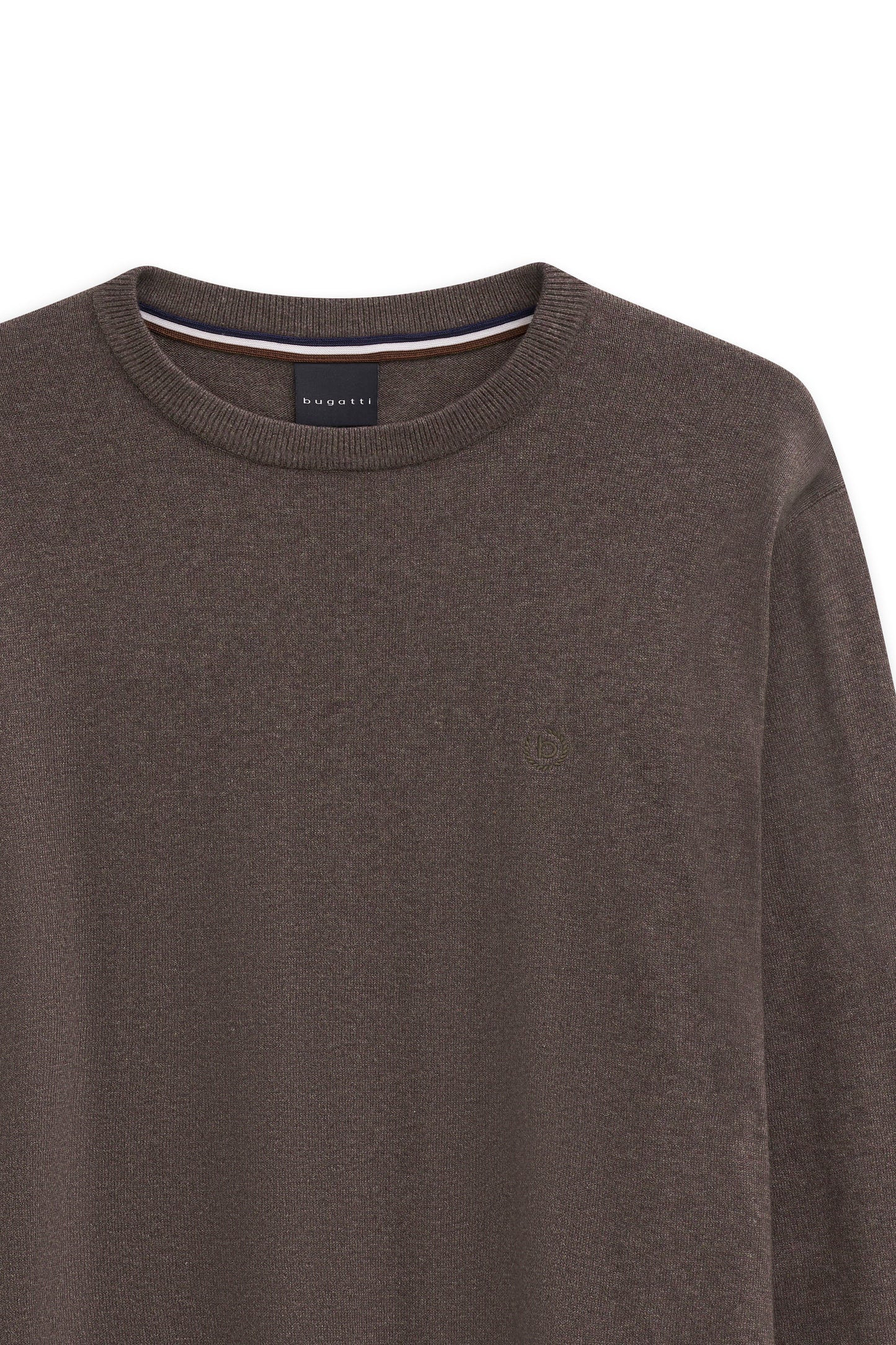 Bugatti Round Neck Knitwear - Brown