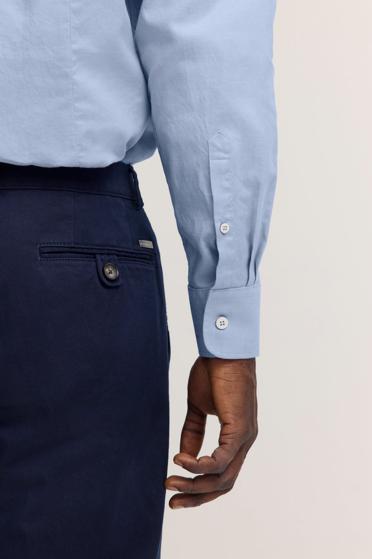 Bugatti Shirt - Plain Blue
