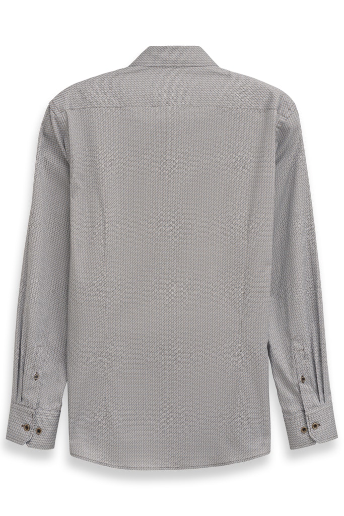 Bugatti Shirt - Tan/Blue Circles