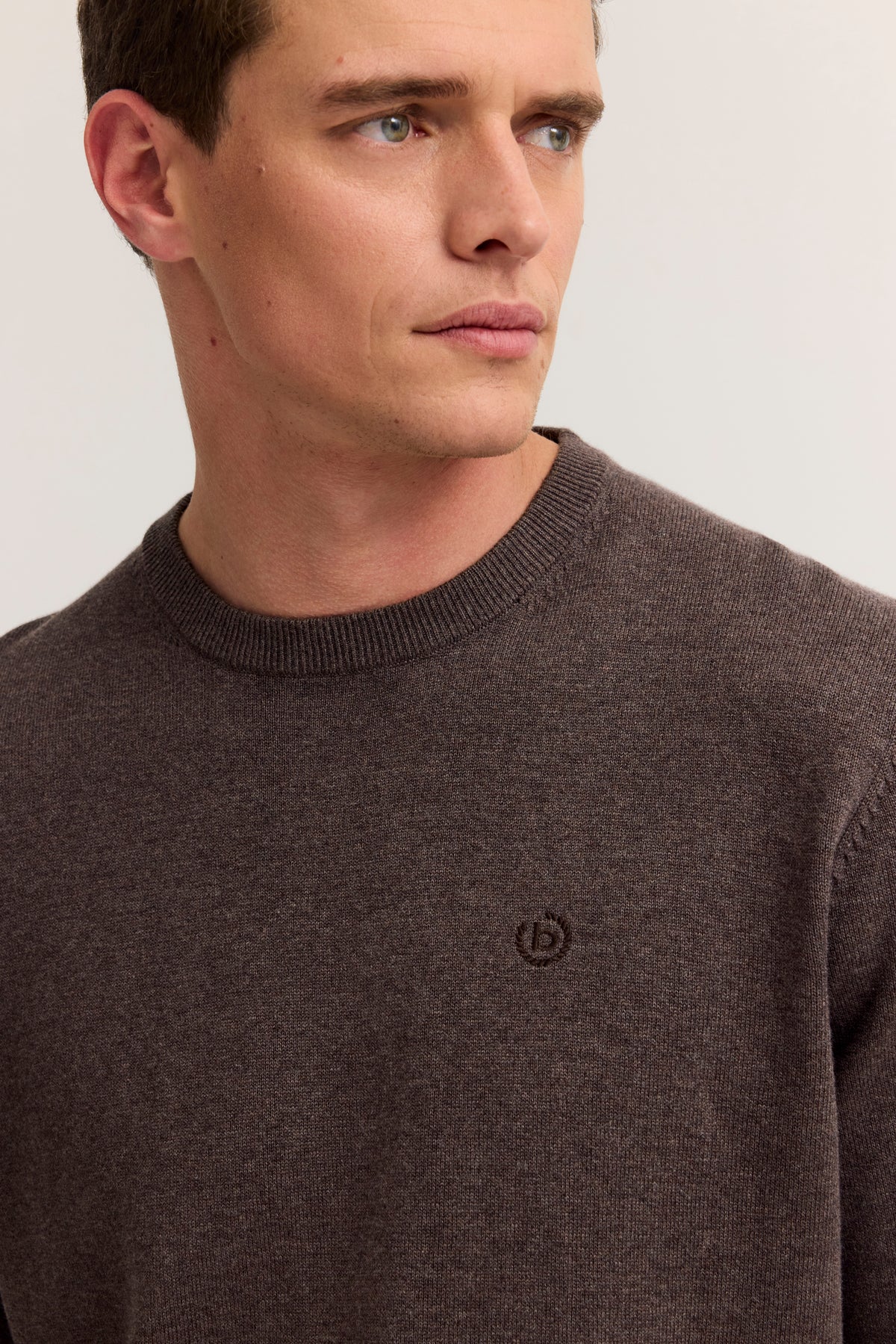 Bugatti Round Neck Knitwear - Brown