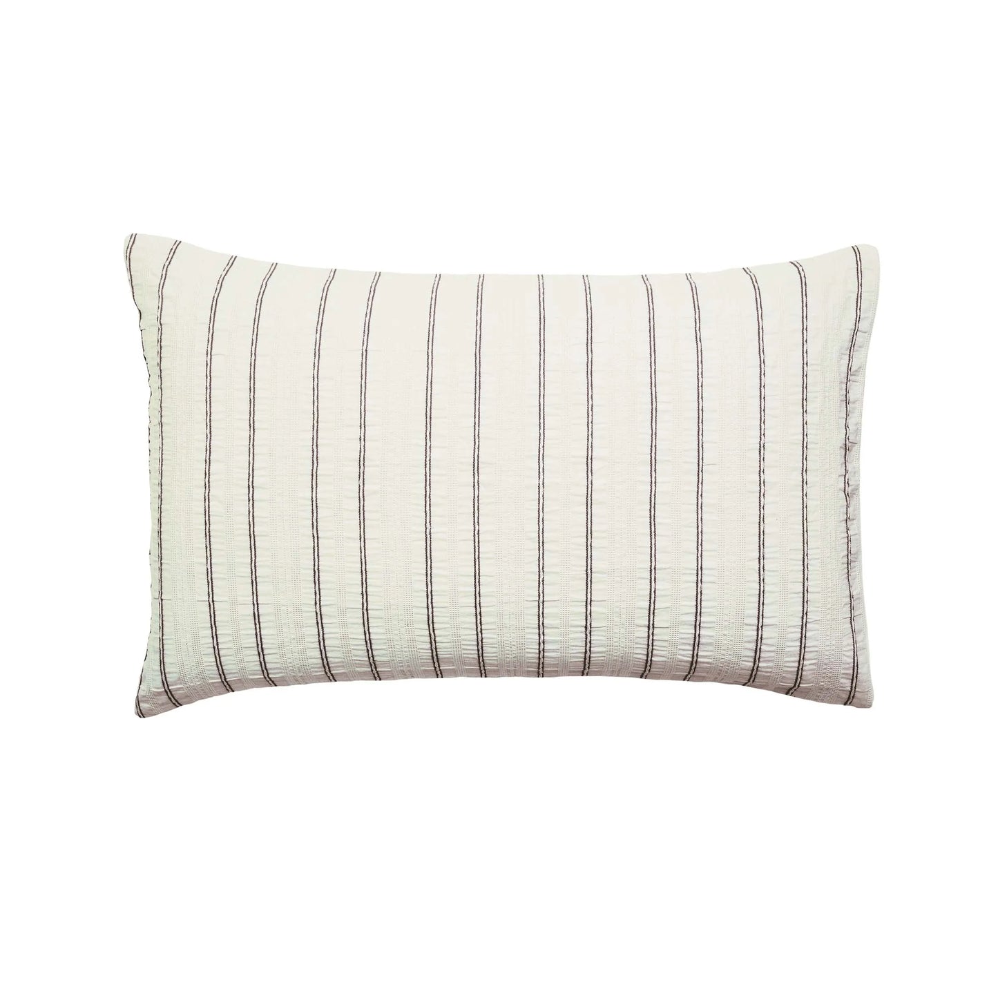 Calico & Chalk Waffle Stripe Cover Set - Chocolate