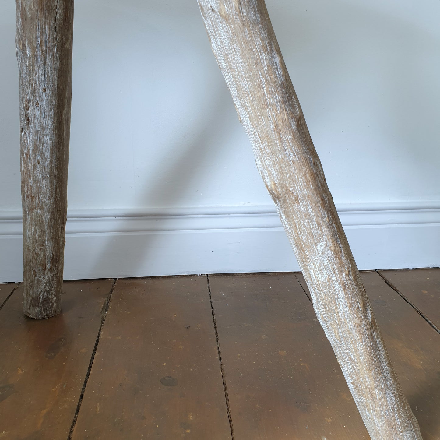 Rustic Wooden Tripod Table