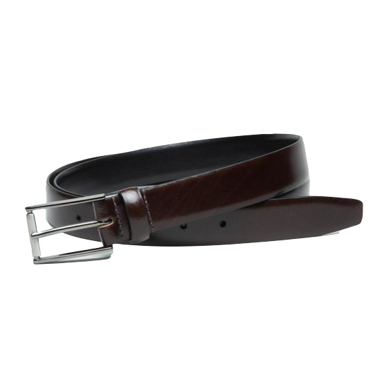 Ibex 30mm Feather Edge Leather Belt - Dark Brown