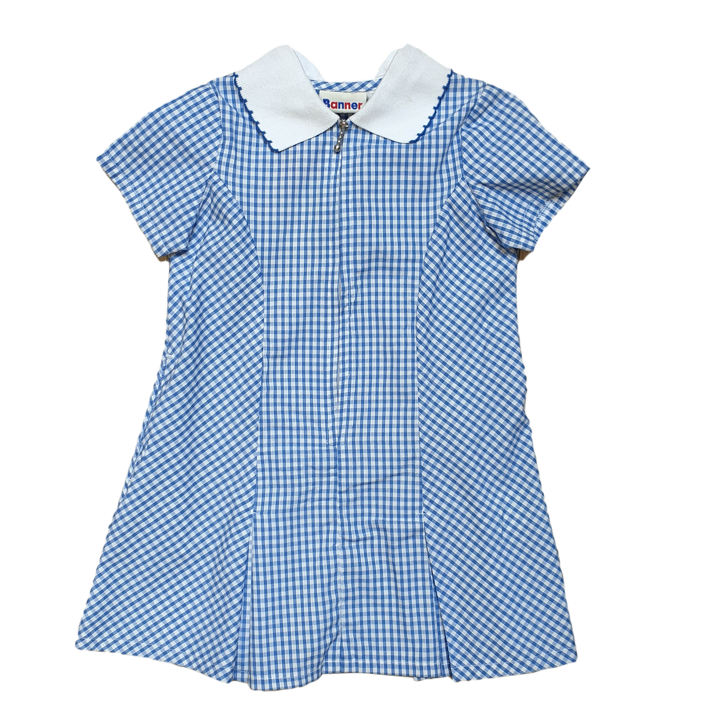Banner Summer Dress (white collar) (Age 3/4)