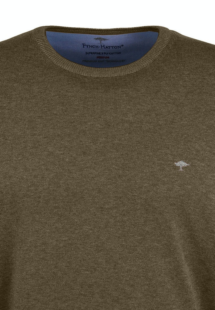 Fynch Hatton Round Neck Knitwear - Meadow